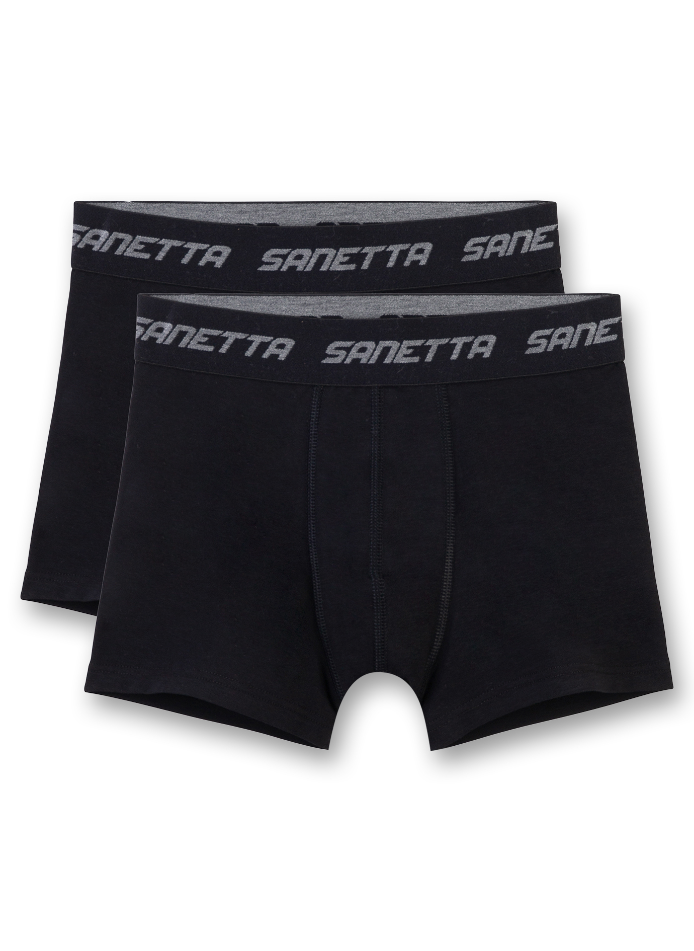 Jungen-Shorts (Doppelpack) Schwarz