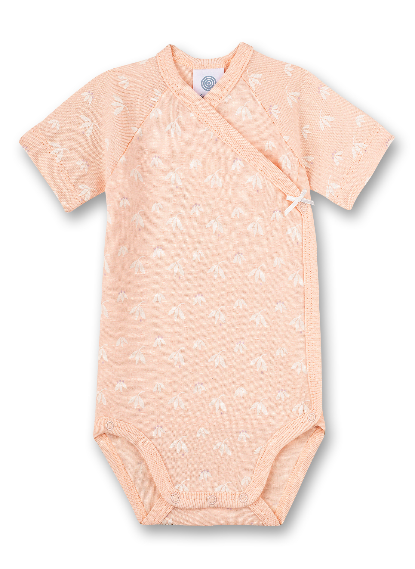 Wickelbody kurzarm Rosa Retro Romance