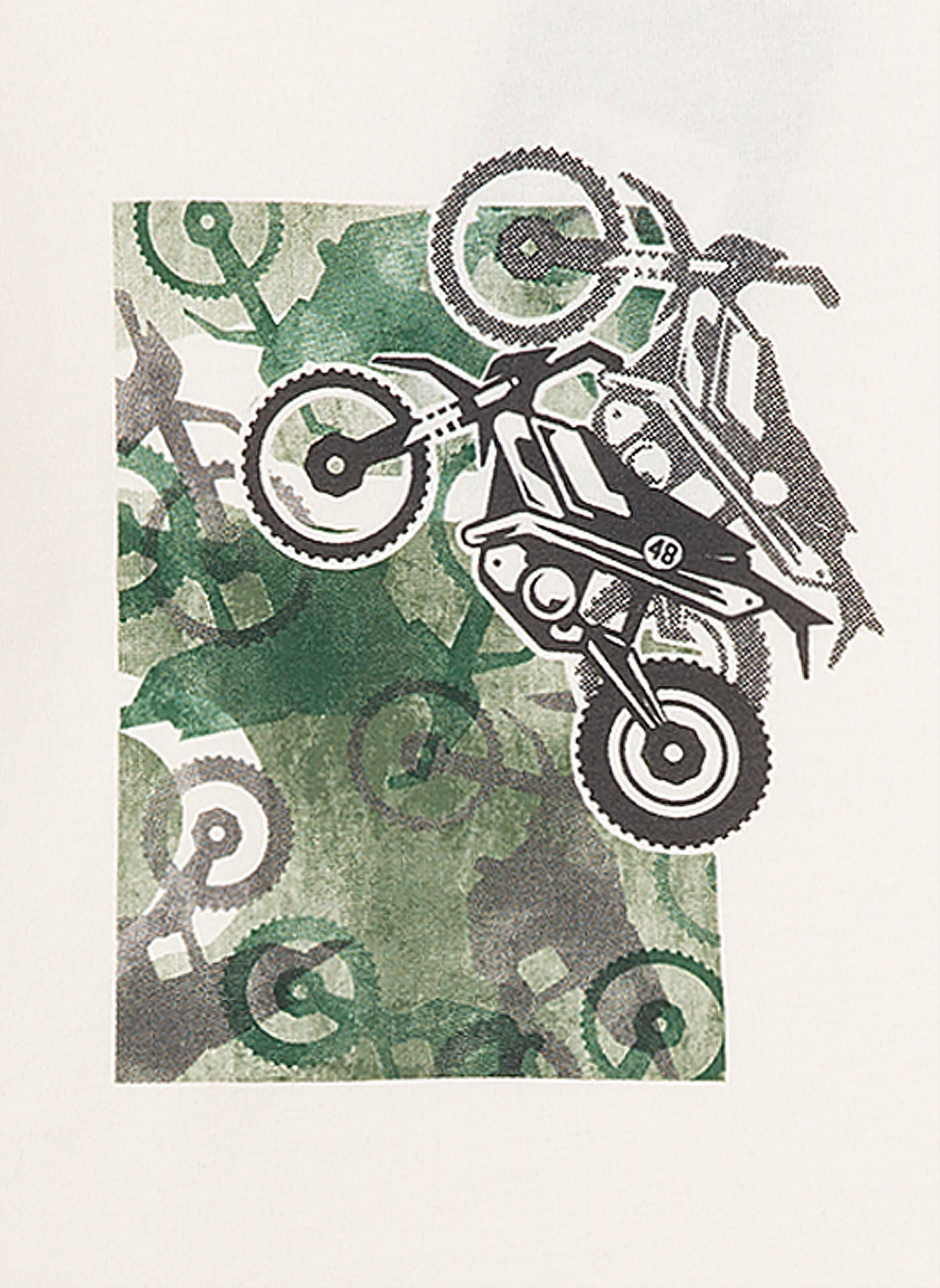 Jungen-Shirt langarm Off-White Motocross
