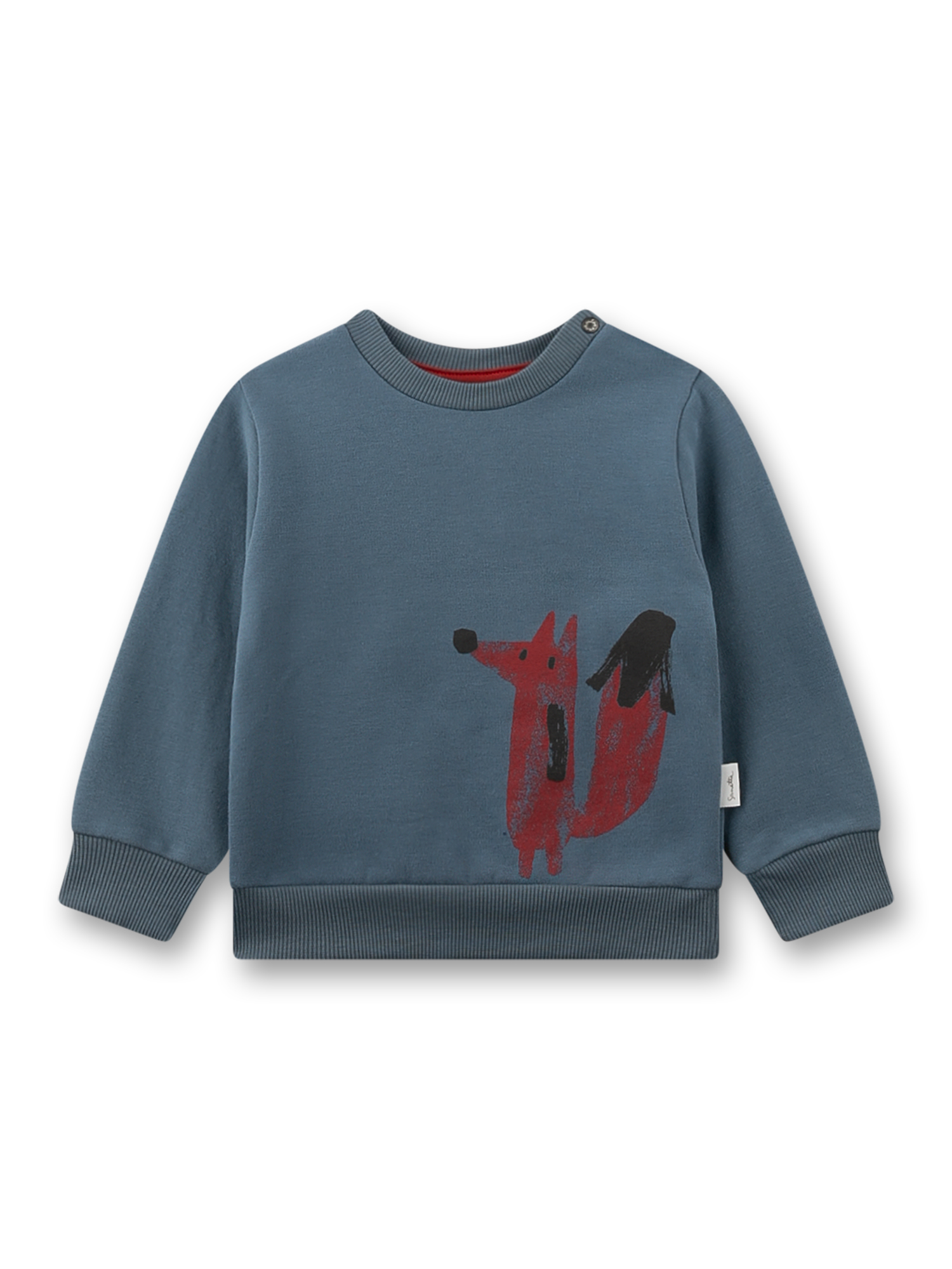Baby-Sweatshirt Jungen blau Fuchs