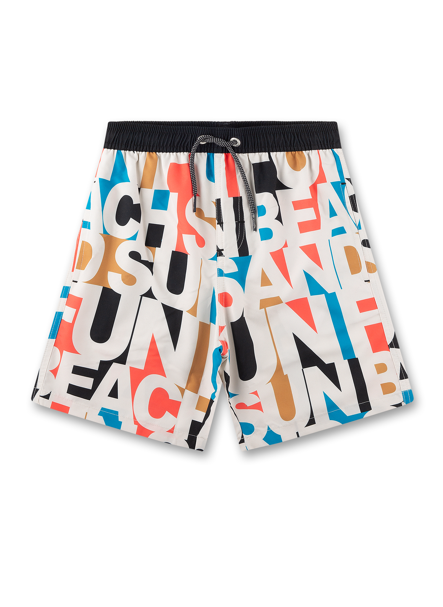 Jungen-Badeshorts beige