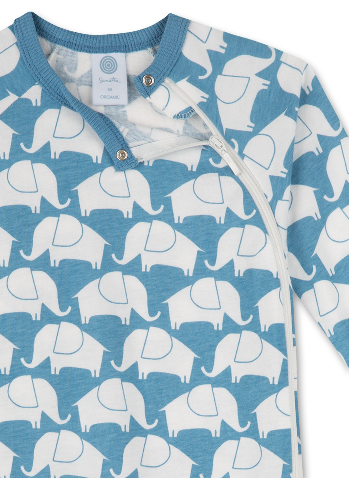 Jungen-Overall Hellblau Elefant