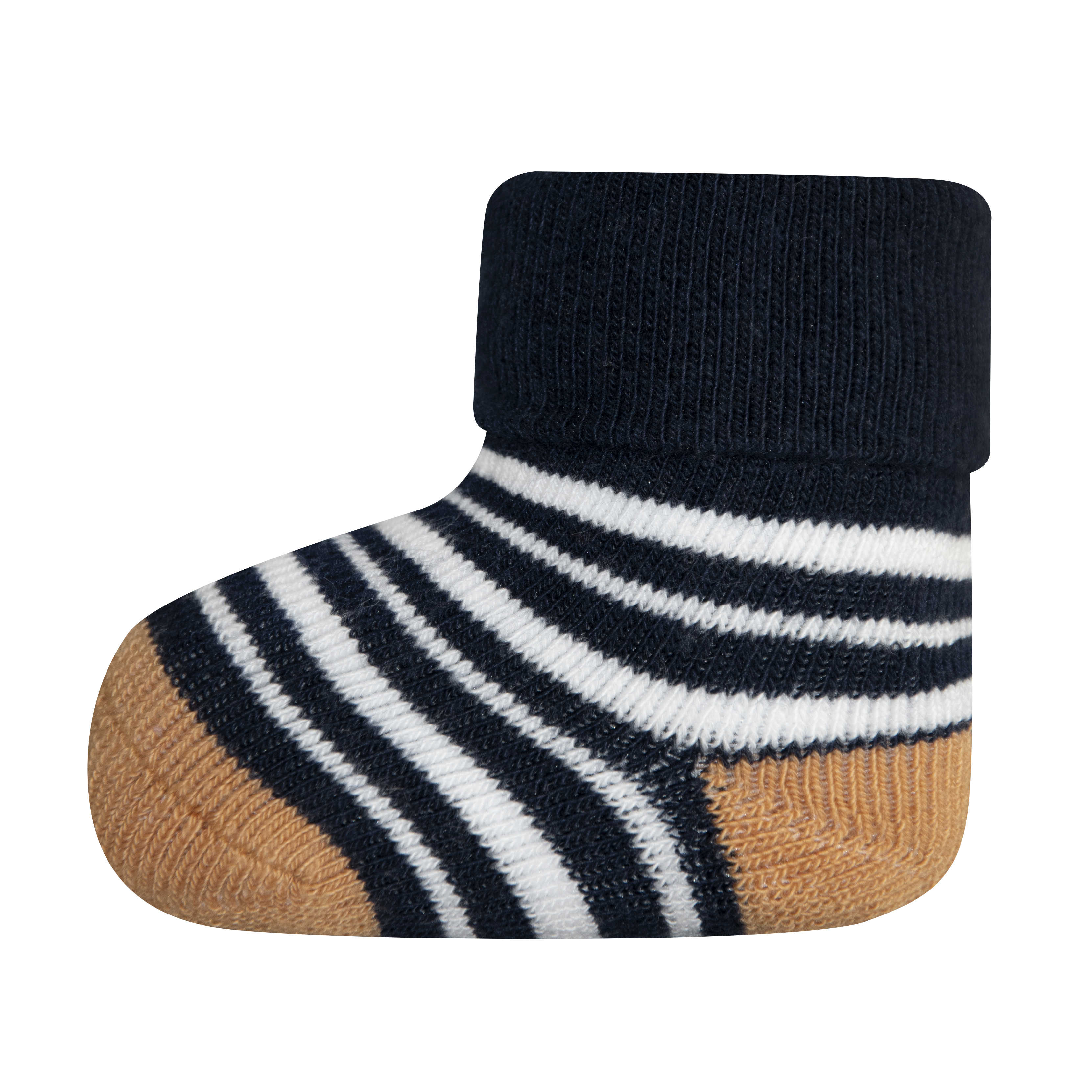 Jungen Erstlings-Socken (Dreierpack) Blau Ringel