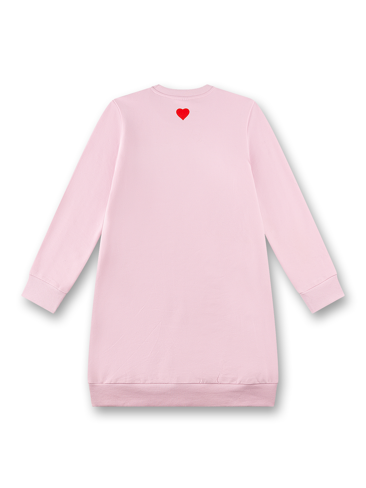 Kleid, Sweatshirtkleid, Rosa, Herzlogo, Ribbundel