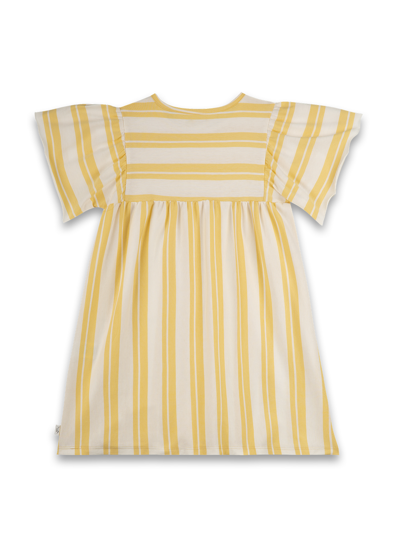 Mädchen-Kleid Gelb Ringel