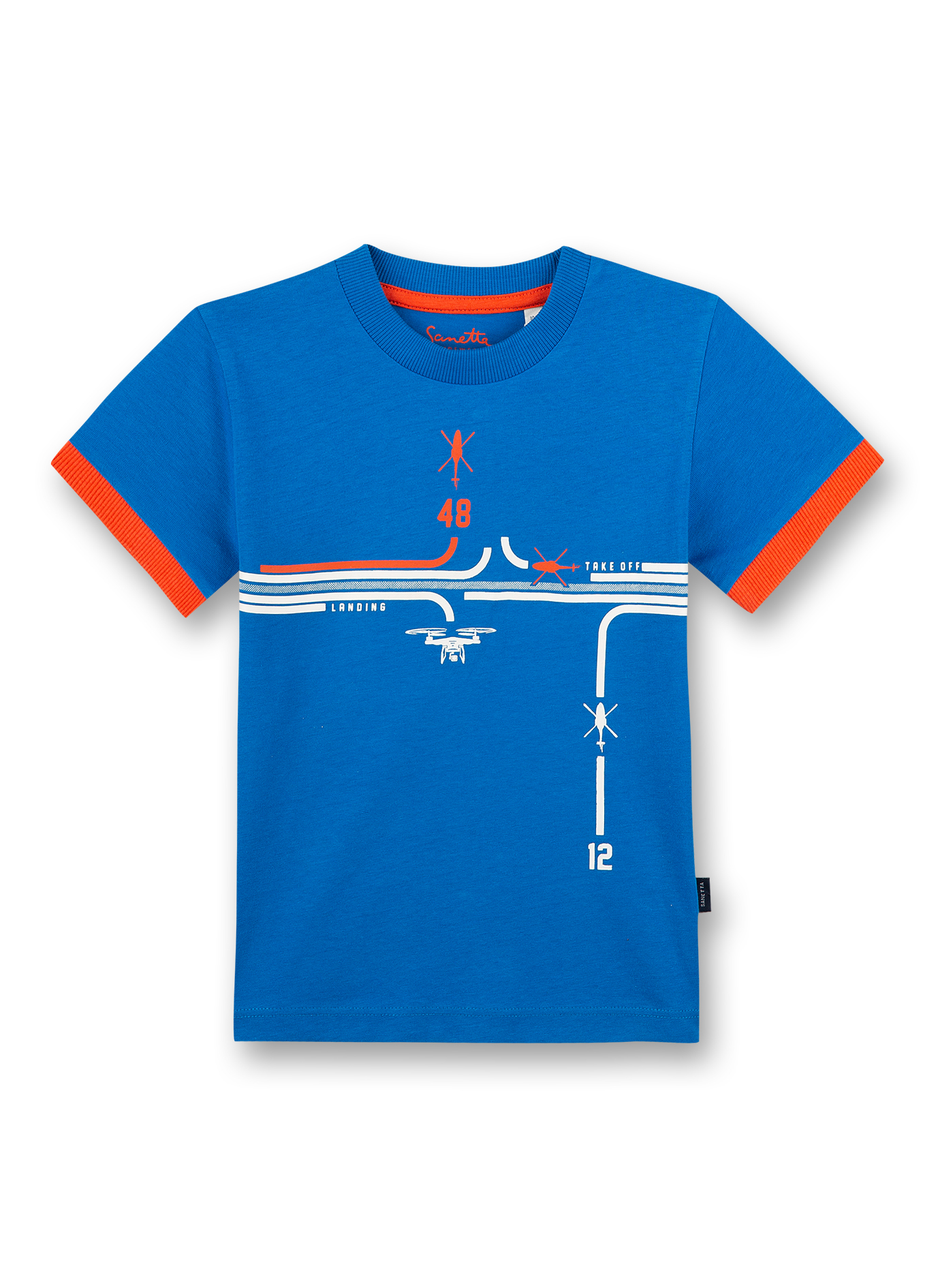 Jungen T-Shirt Blau Air Space