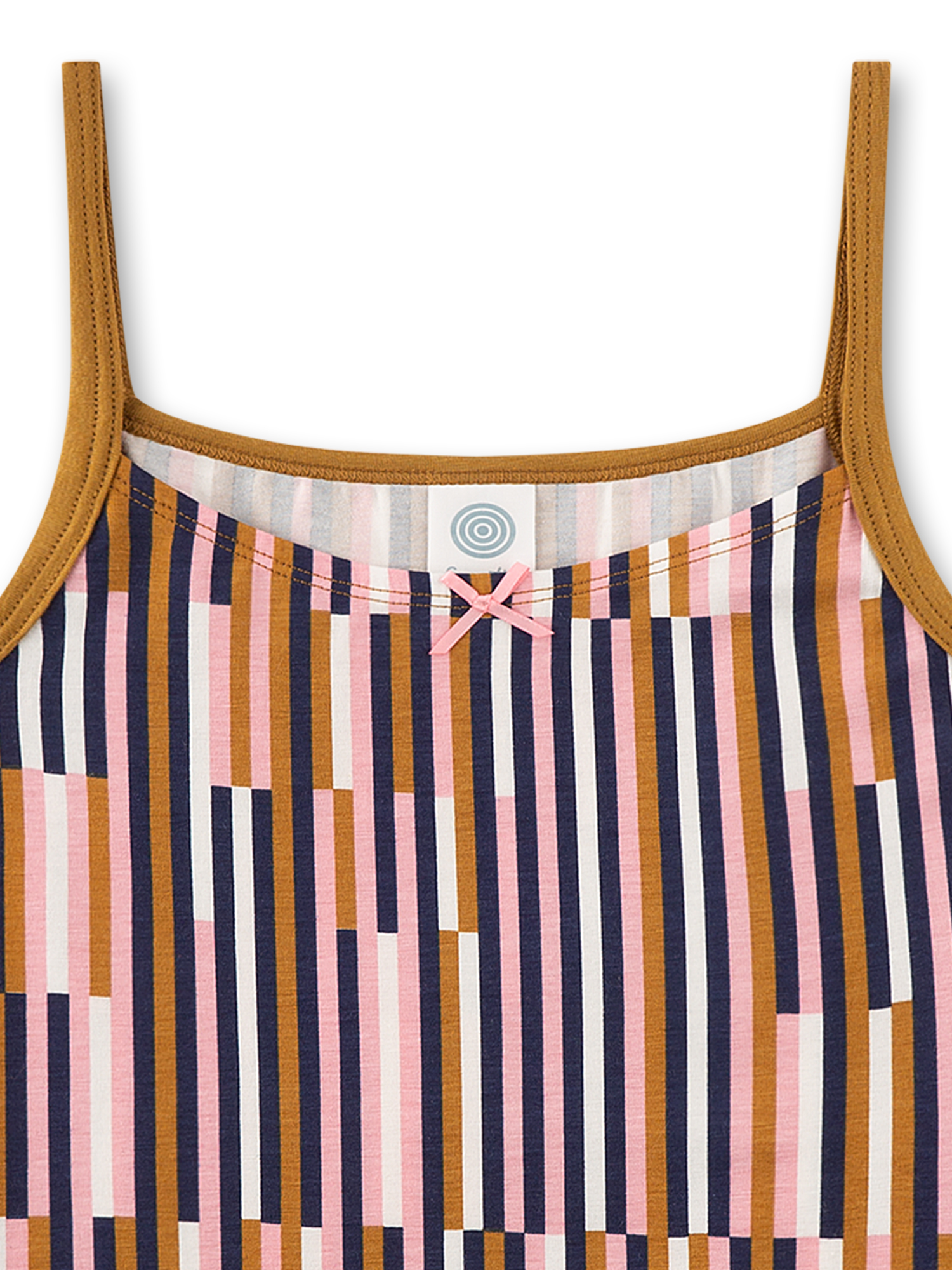 Strapsatz, Spaghettiträger, Kleid, Streifenmuster, Kleidung