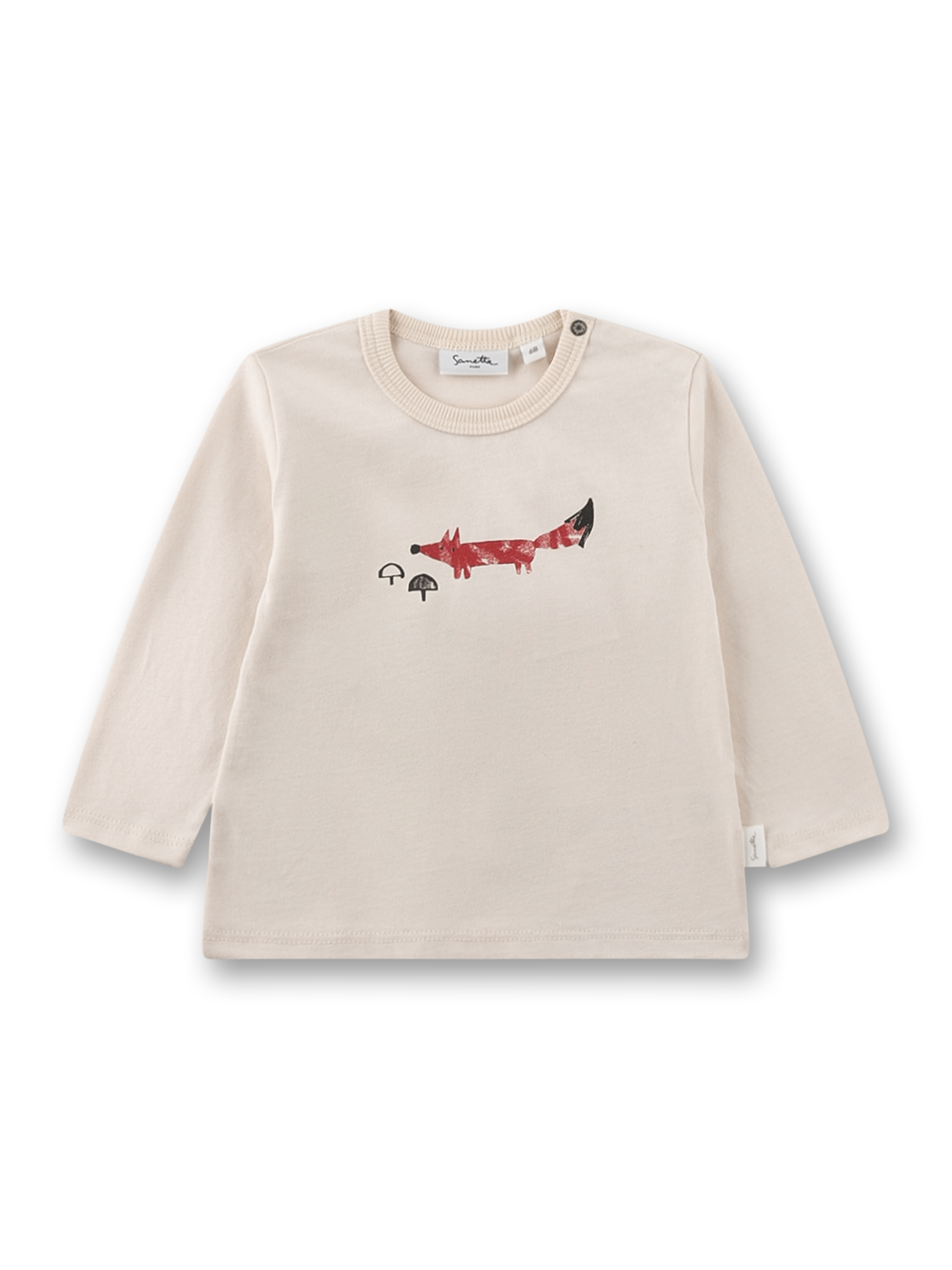 Jungen-Langarmshirt beige Fuchs