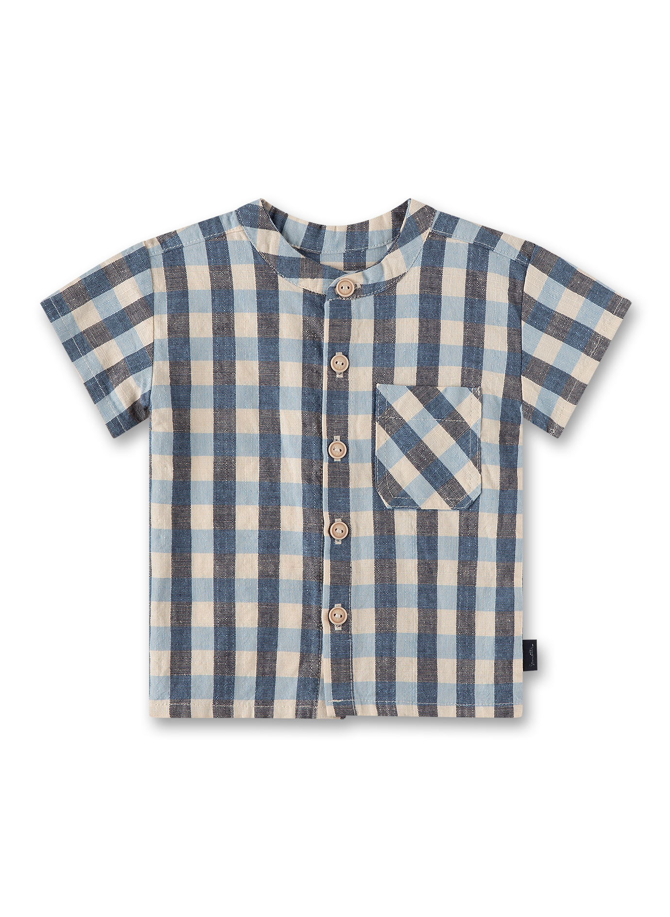Jungen-Hemd kurzarm beige