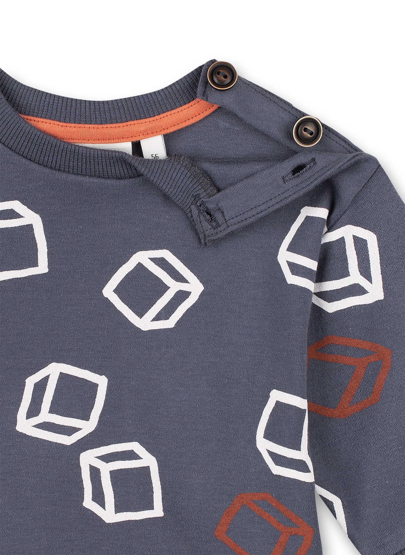 Jungen-Sweatshirt Dunkelblau