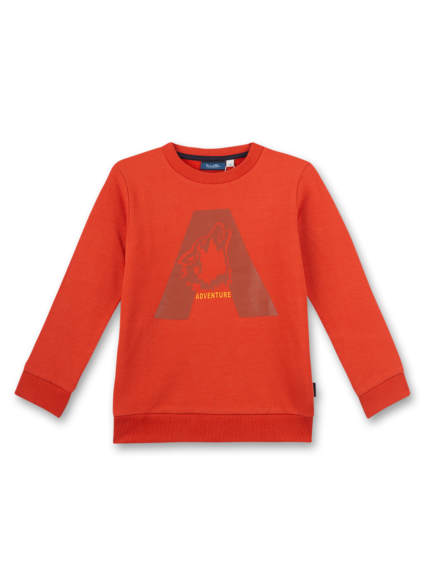 Jungen-Sweatshirt Orange Expedition