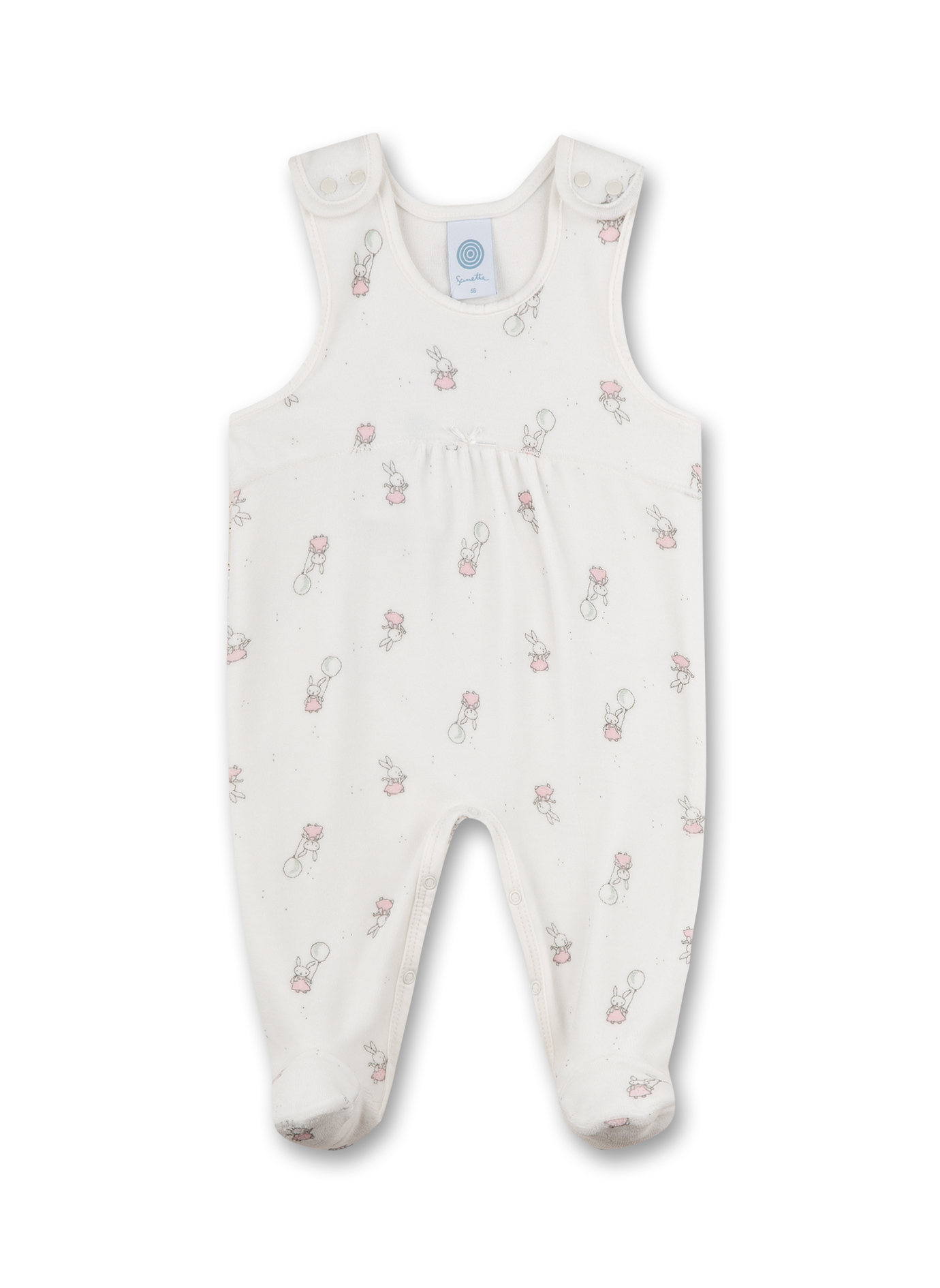 Babystrampler mit Fuß Mädchen Off-White aus Nicki