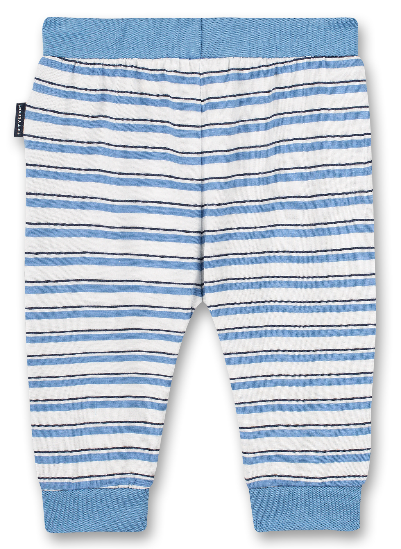 Jungen-Hose Off-White Blau-geringelt Little Lobster