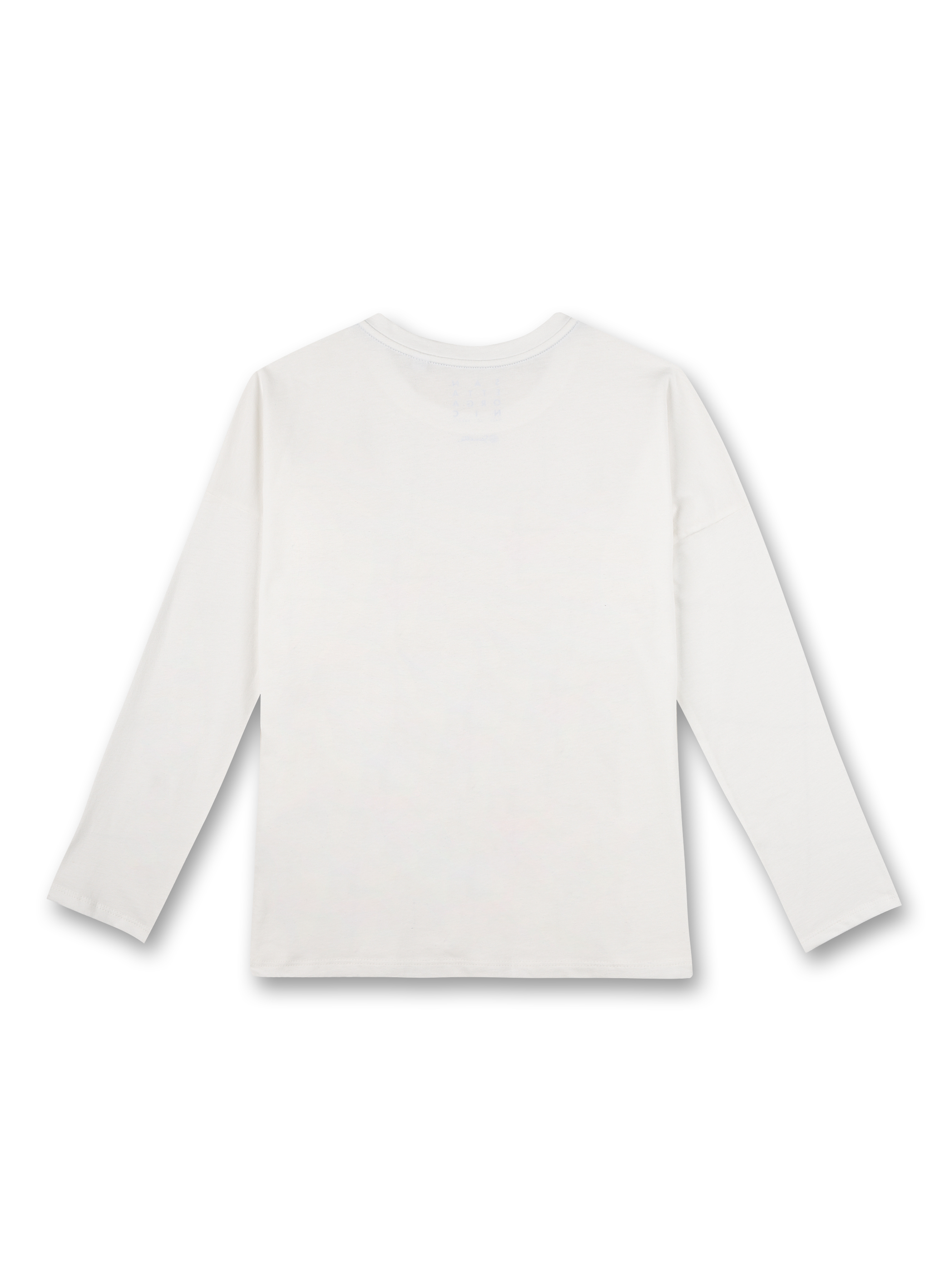 Mädchen-Shirt langarm Off-White