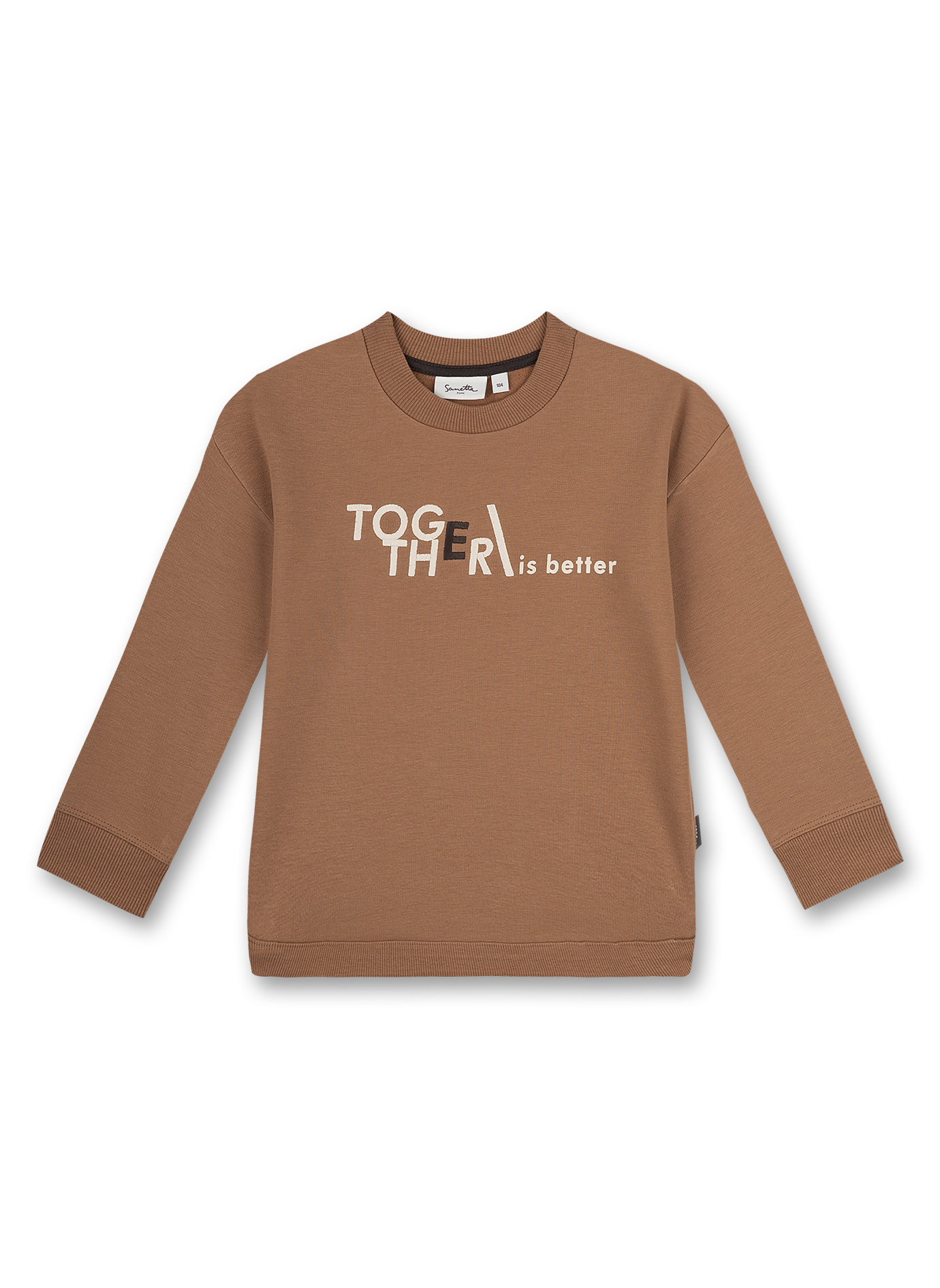 Kinder-Sweatshirt unisex braun