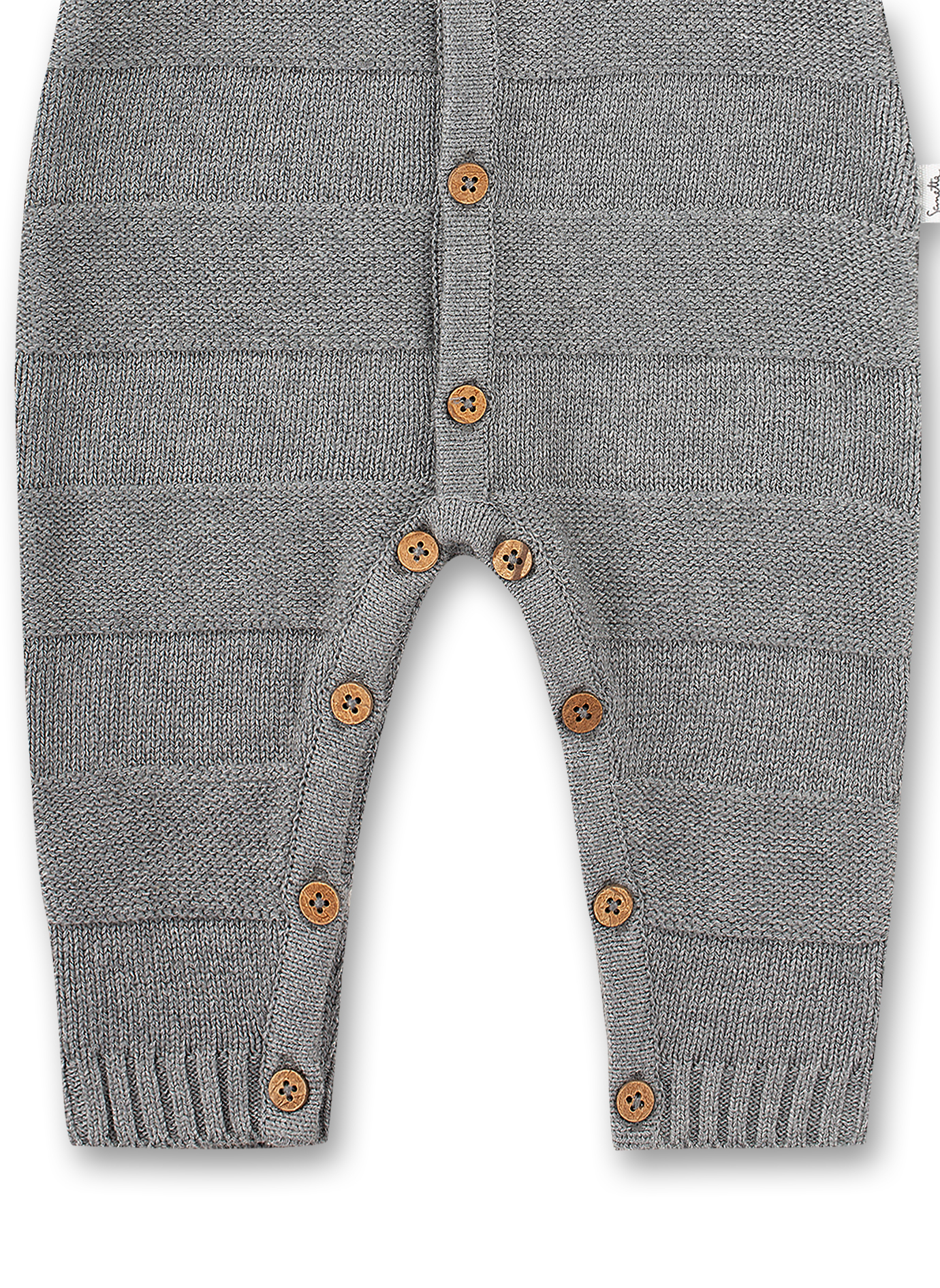 Unisex Strick-Overall Graumelange
