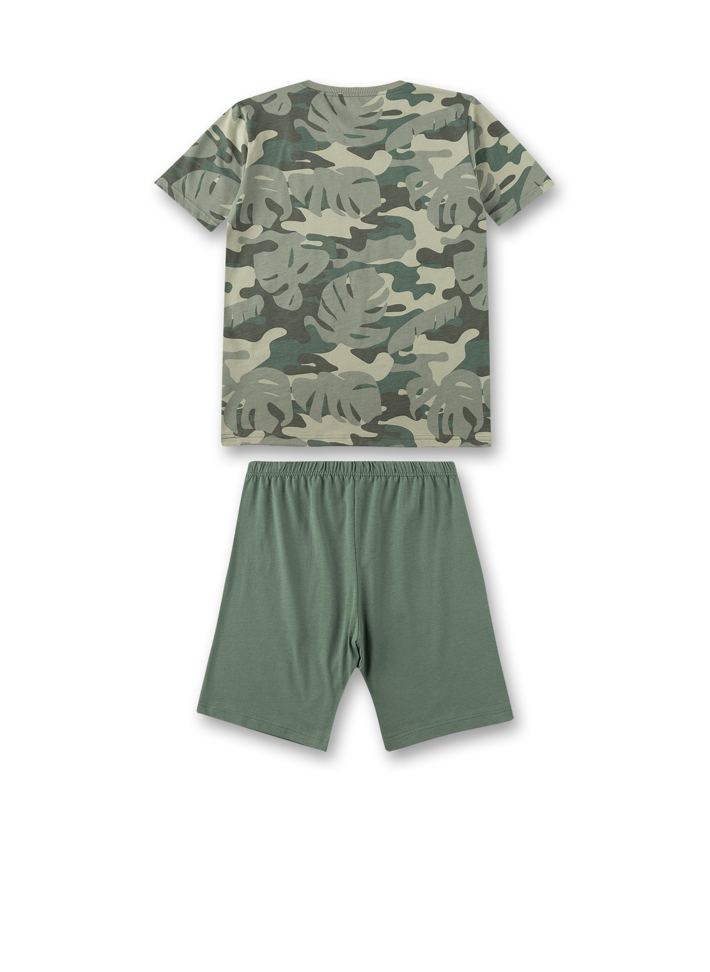 Jungen-Schlafanzug kurz Grün