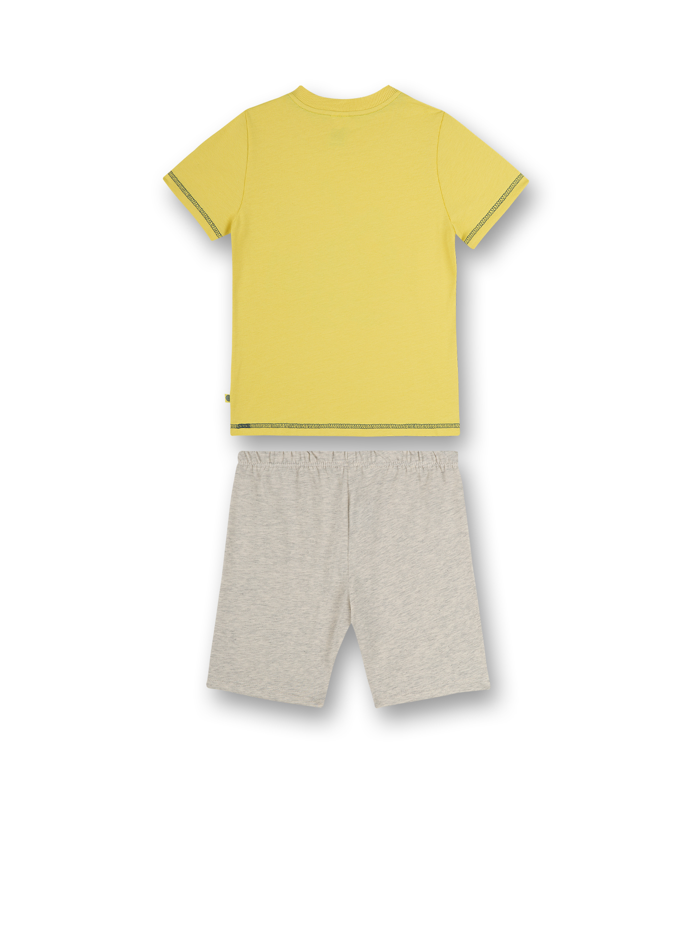 Jungen-Schlafanzug kurz Gelb Building