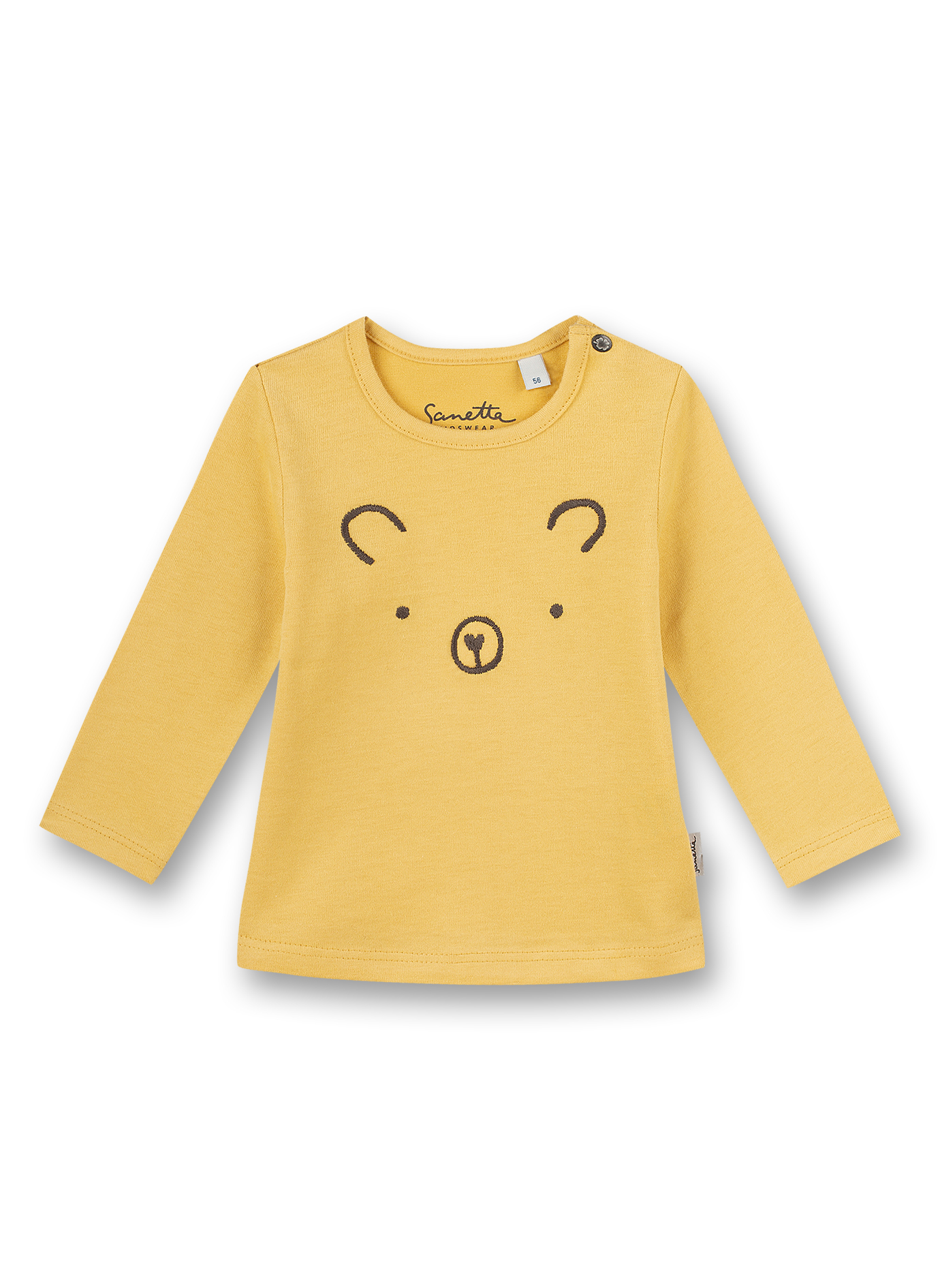 Mädchen-Shirt langarm Gelb Little Bear