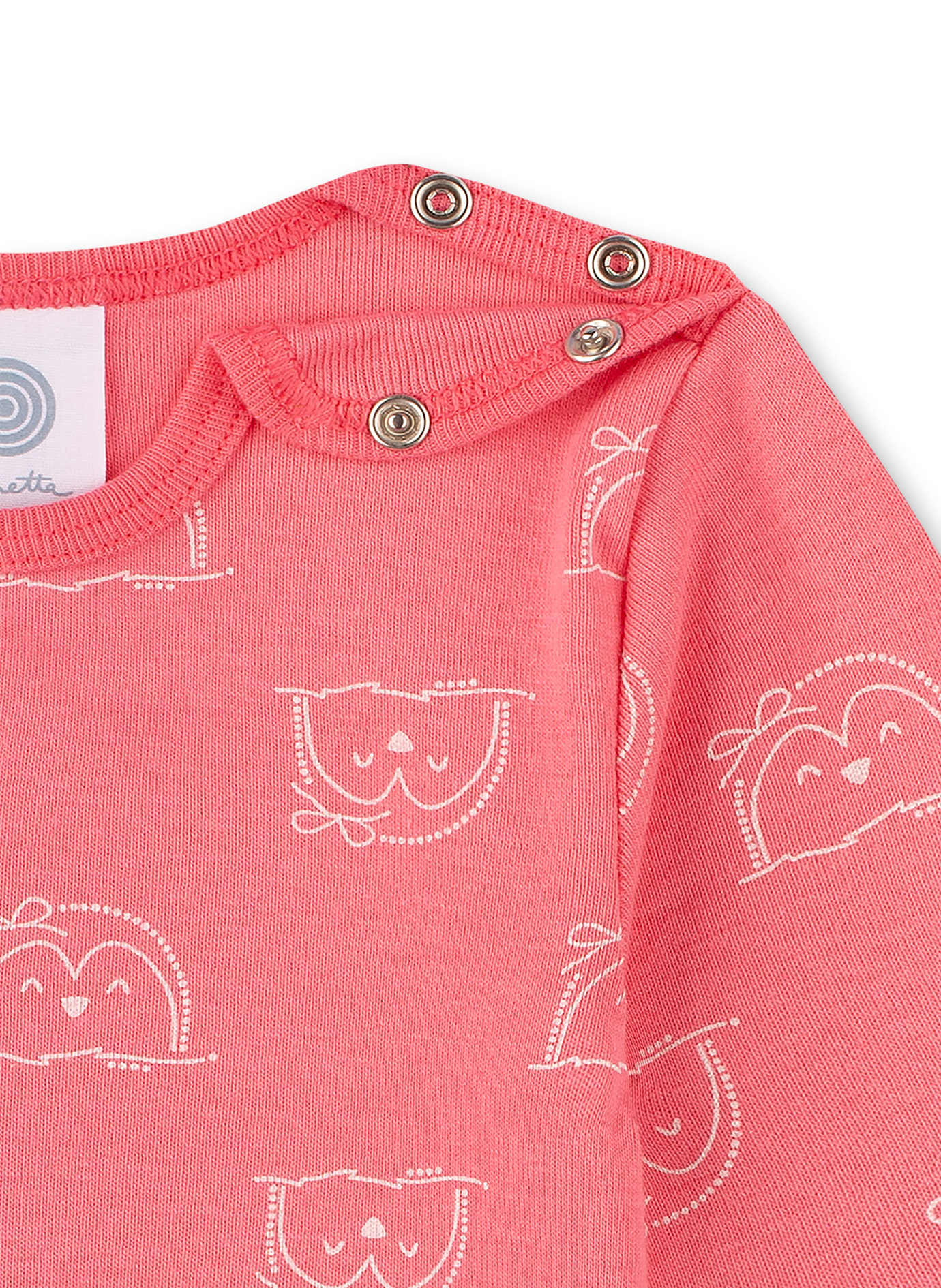 Body langarm (Doppelpack) Rosa Happy Penguin