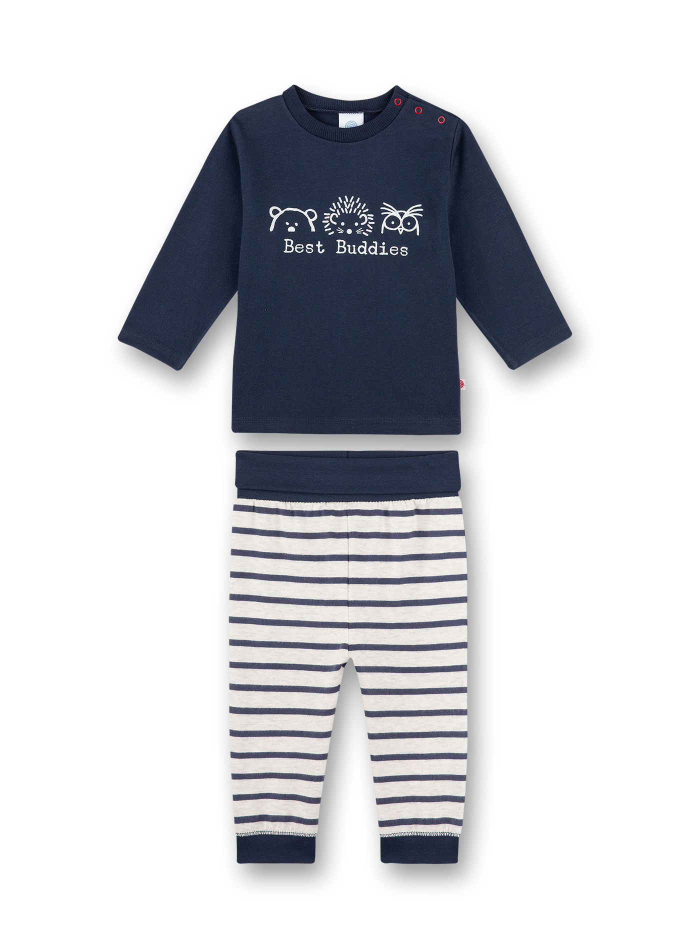 Jungen-Schlafanzug lang Blau Little wood 