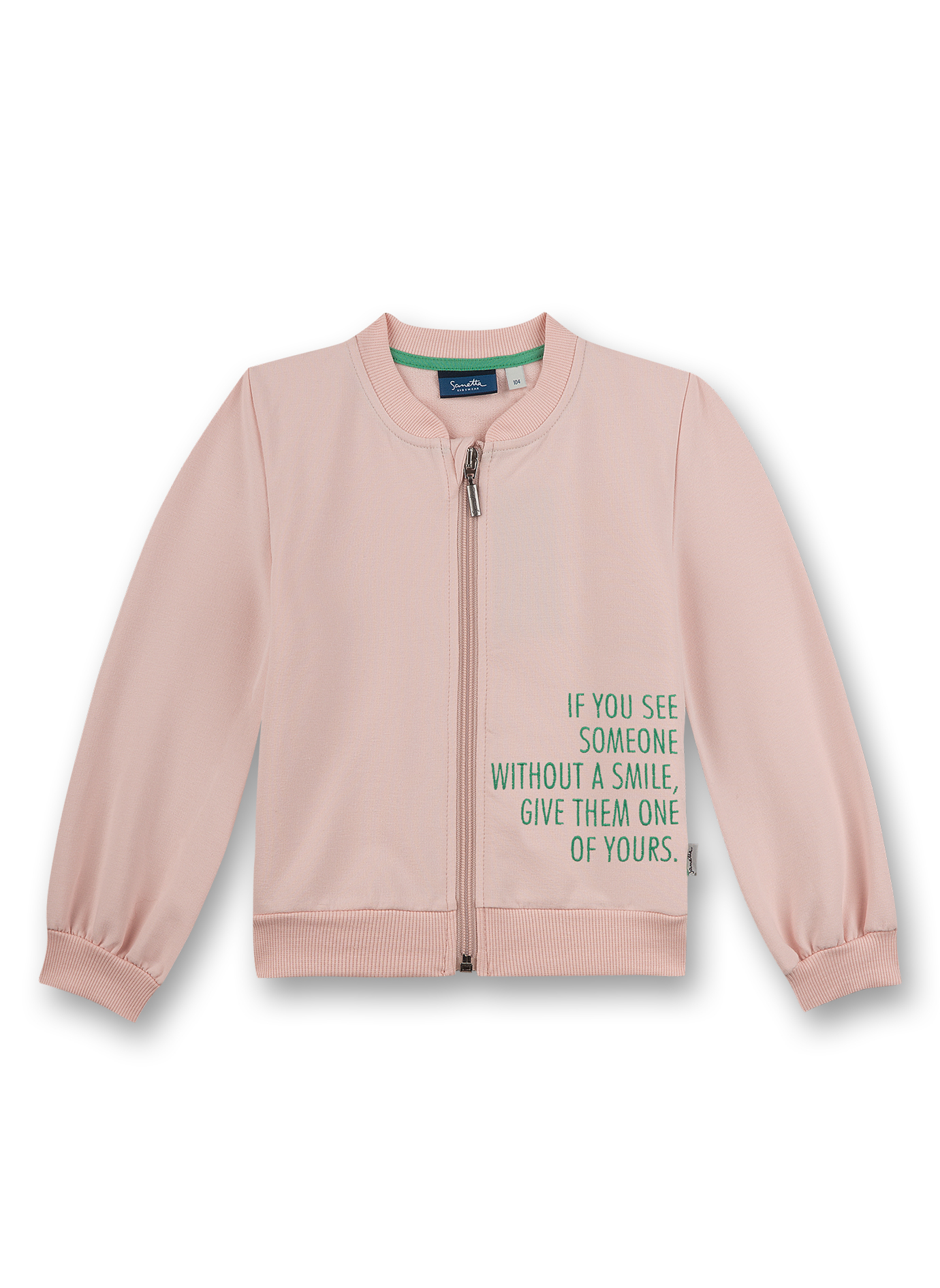 Mädchen-Sweatjacke Rosa Pepperoni