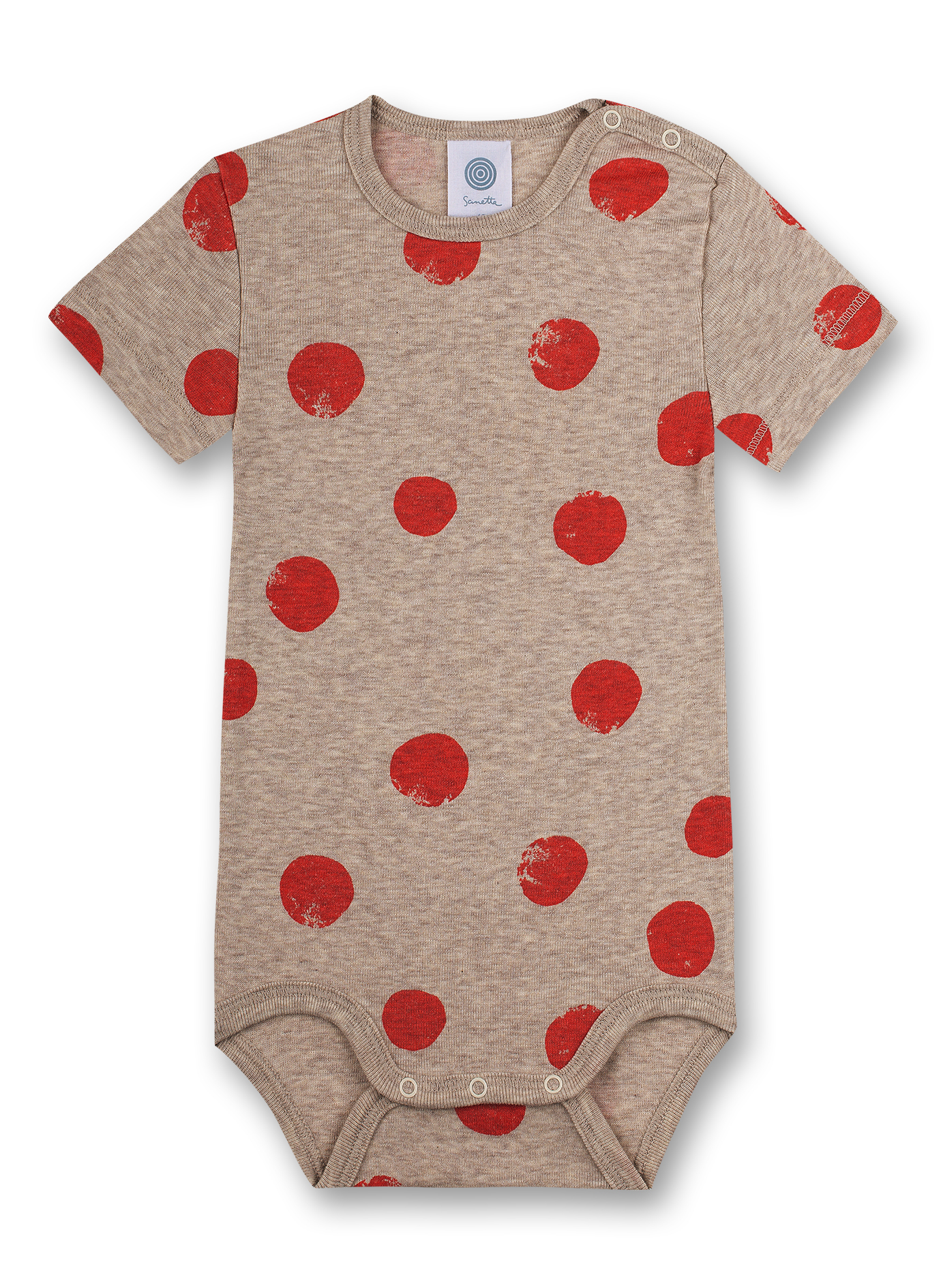 Body kurzarm Beigemelange Dots Cockatoo