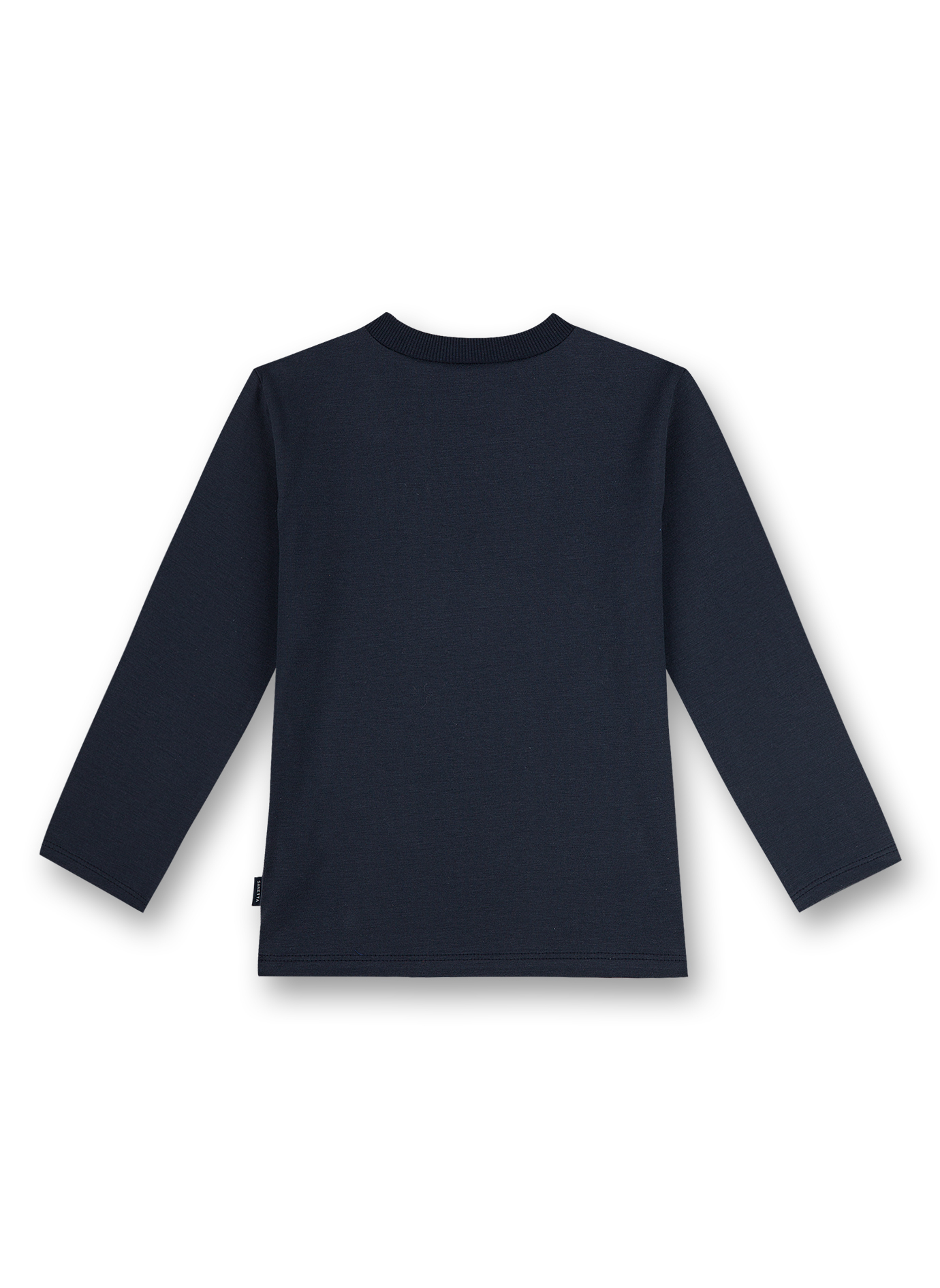 Jungen-Shirt langarm Dunkelblau Galaxy Star