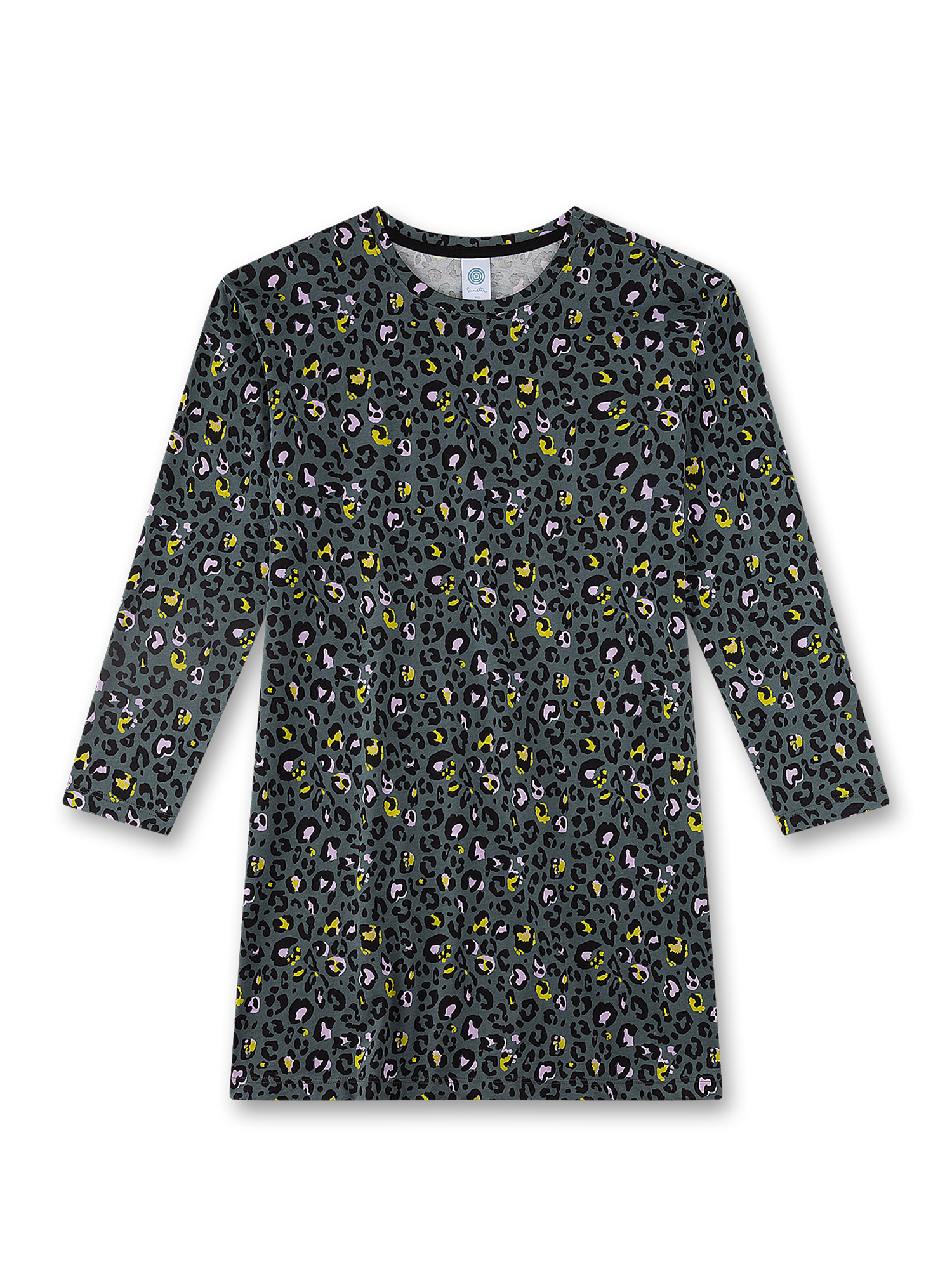 Leopardenmuster, Langarmshirt, Dunkelgrau, Jersey, Kopfäst-Muster?