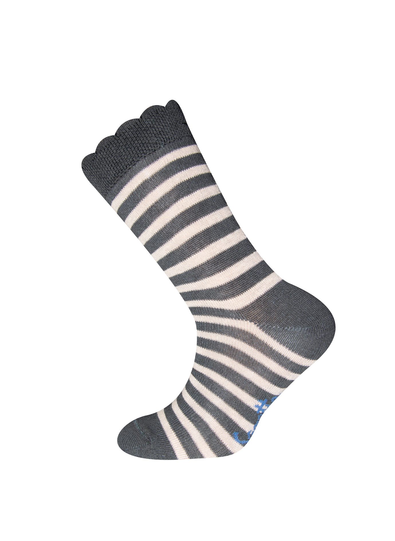 Mädchen-Socken (Doppelpack) Rosa und Dunkelgrau
