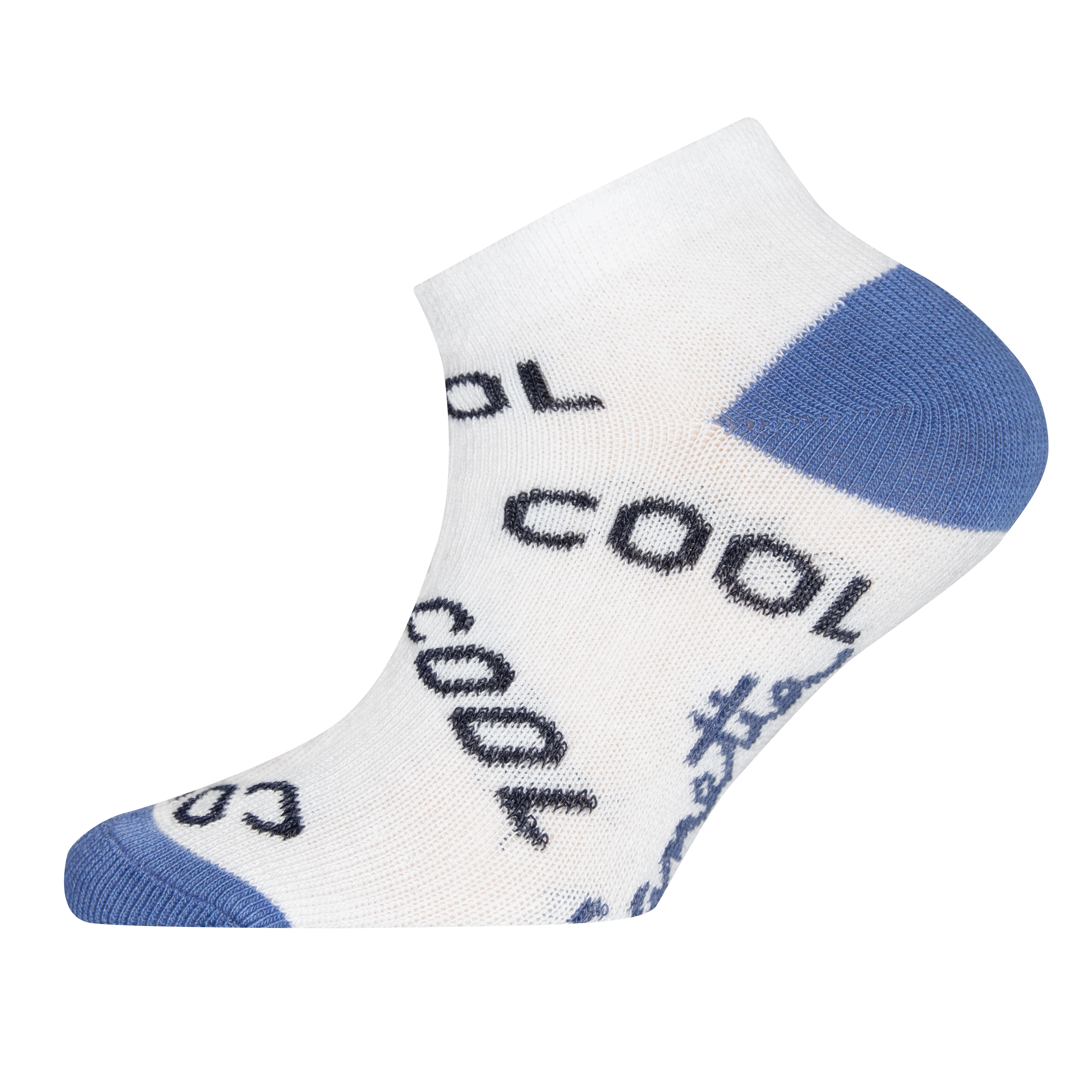 Jungen Sneaker-Socken (Doppelpack) Blau und Weiß