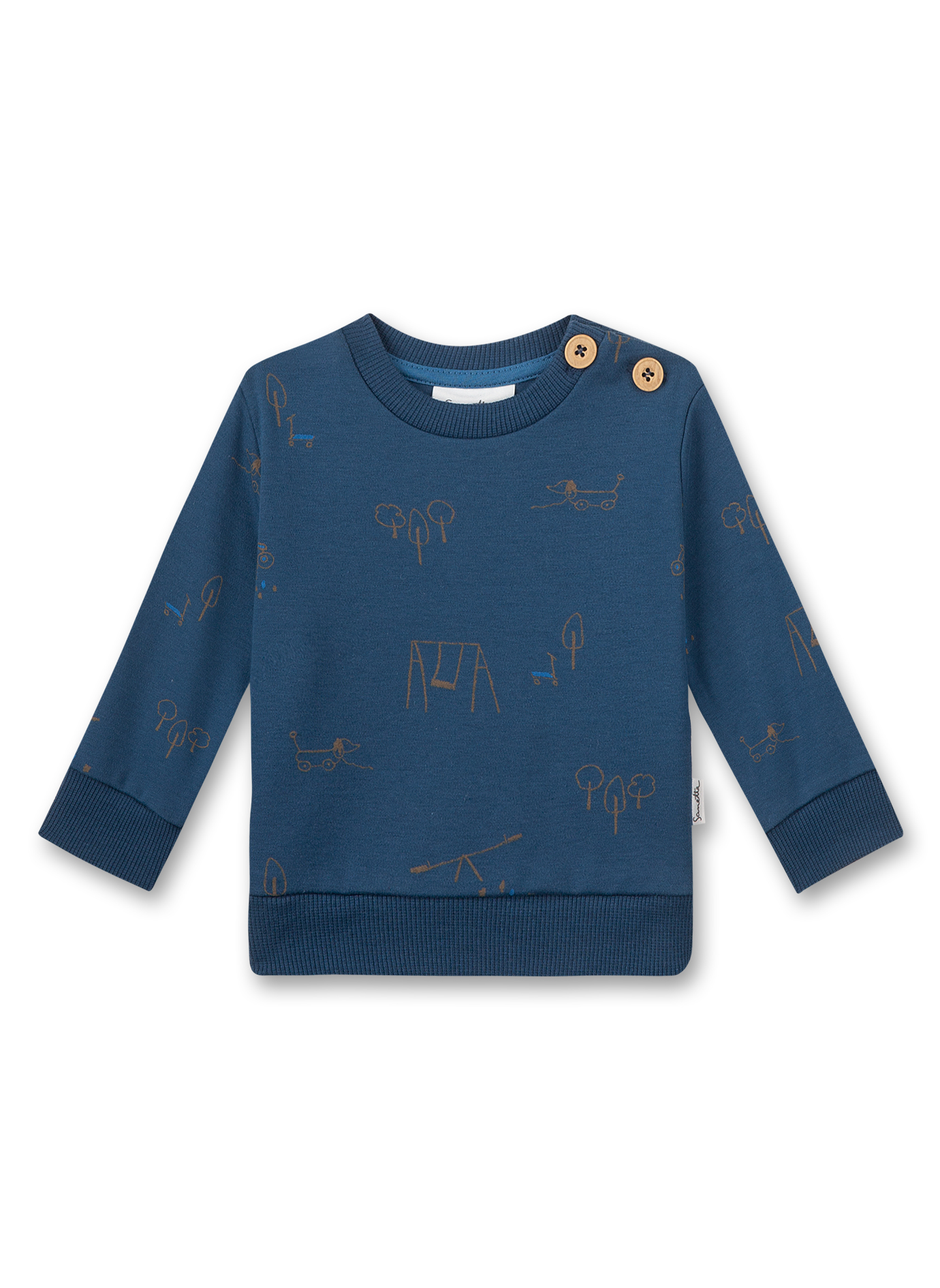 Jungen-Sweatshirt Blau