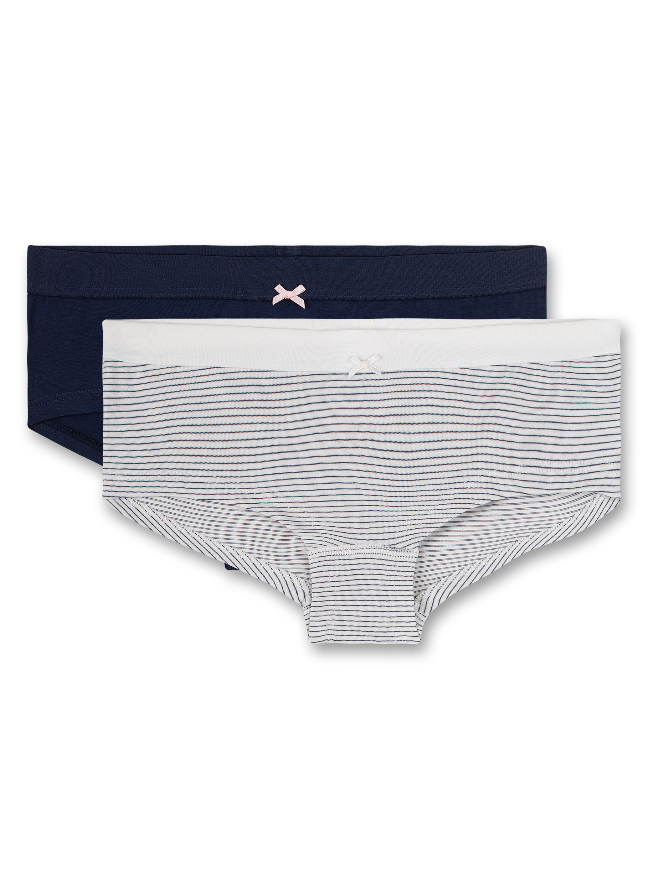 Mädchen-Cutbrief (Doppelpack) Off-White und Dunkelblau