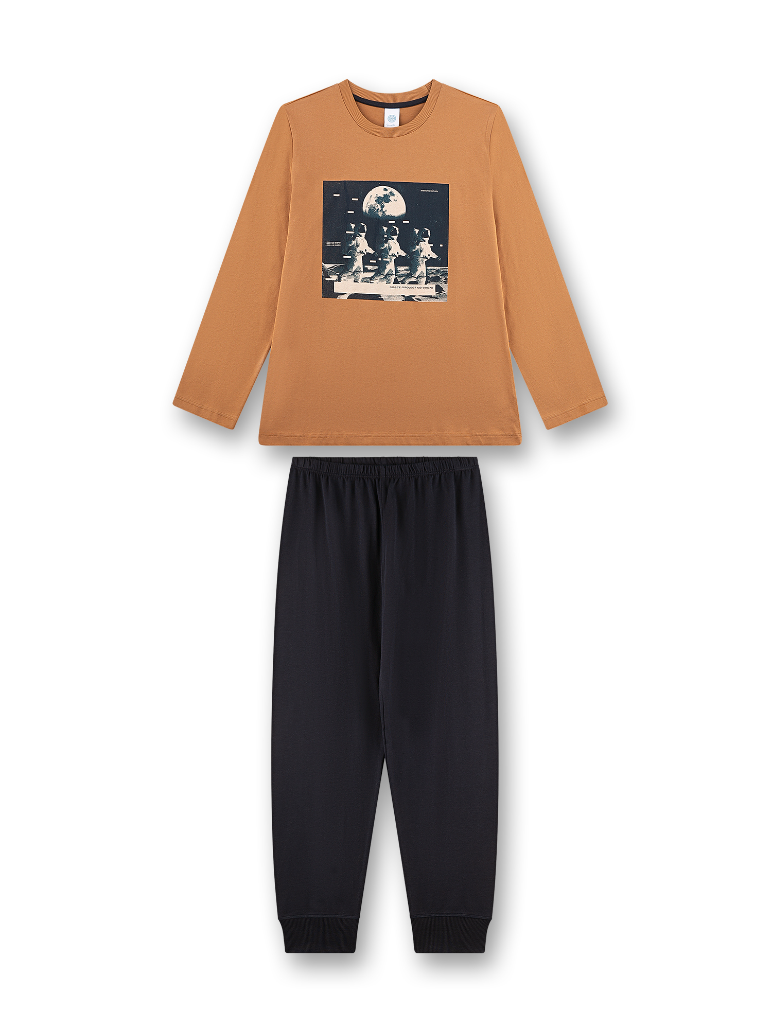 Jungen-Schlafanzug lang braun Astronaut