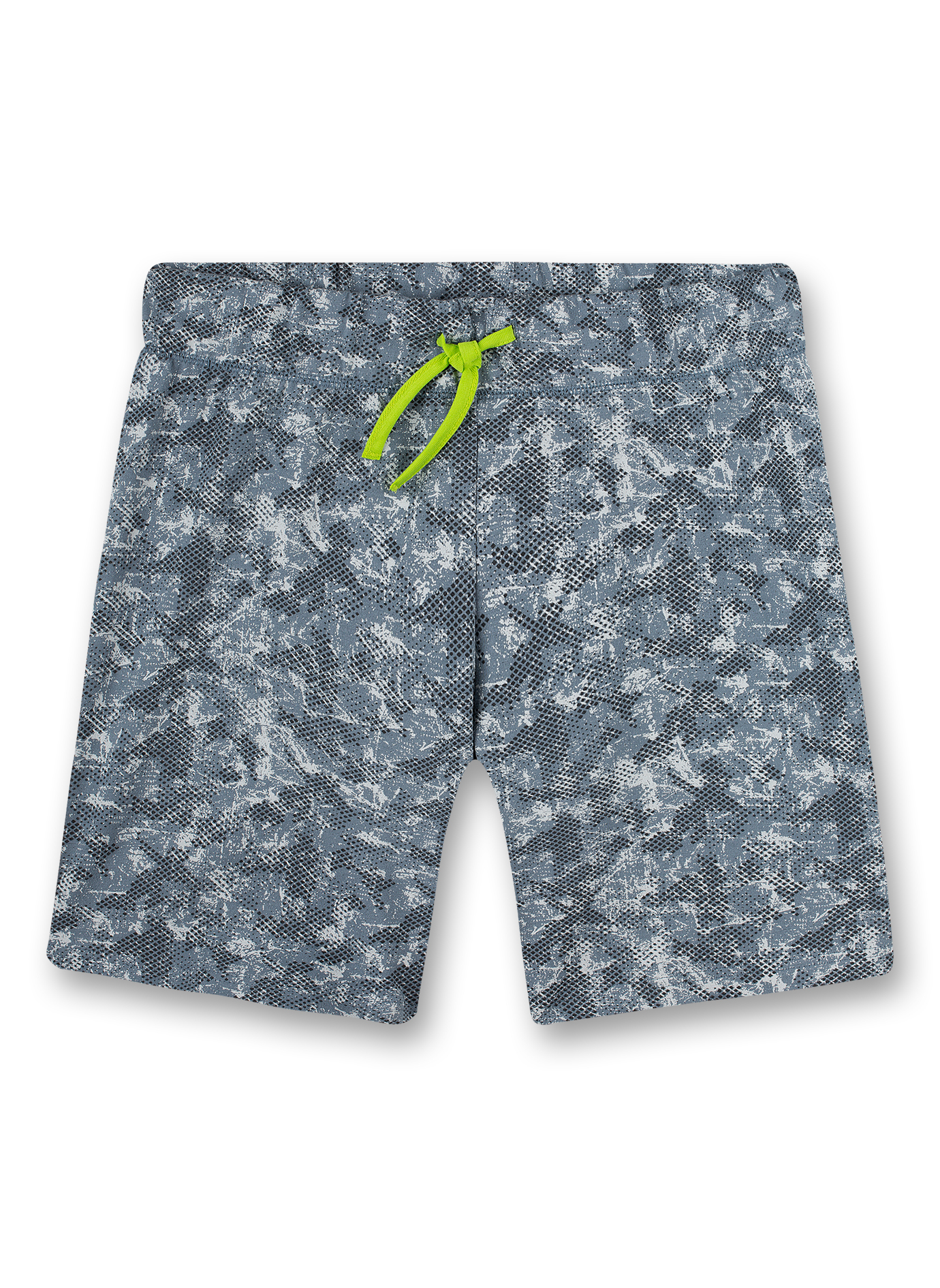 Jungen-Shorts Blau Camouflage Athleisure Urban Music