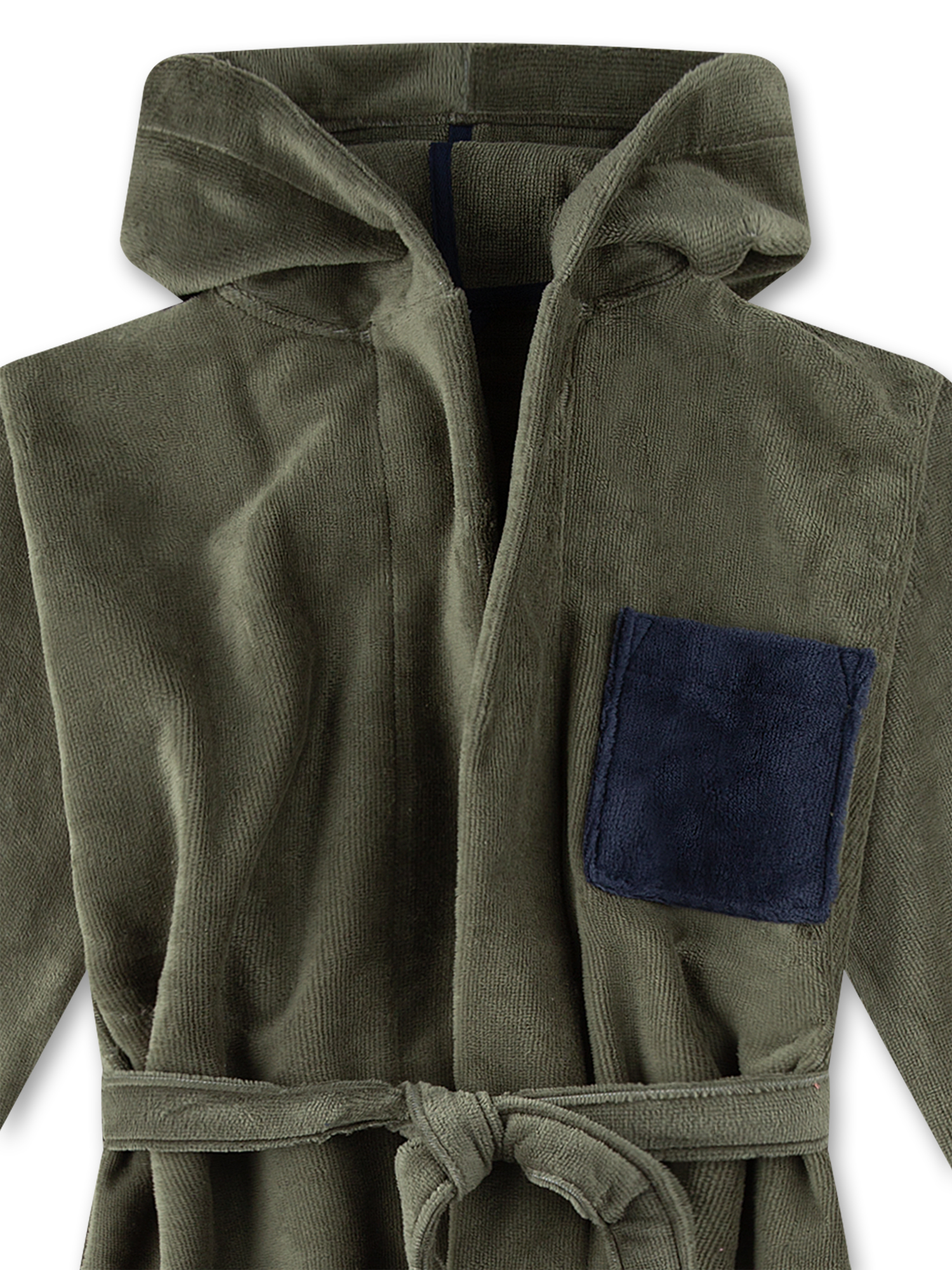robe, bathrobe, corduroy, hooded, belted