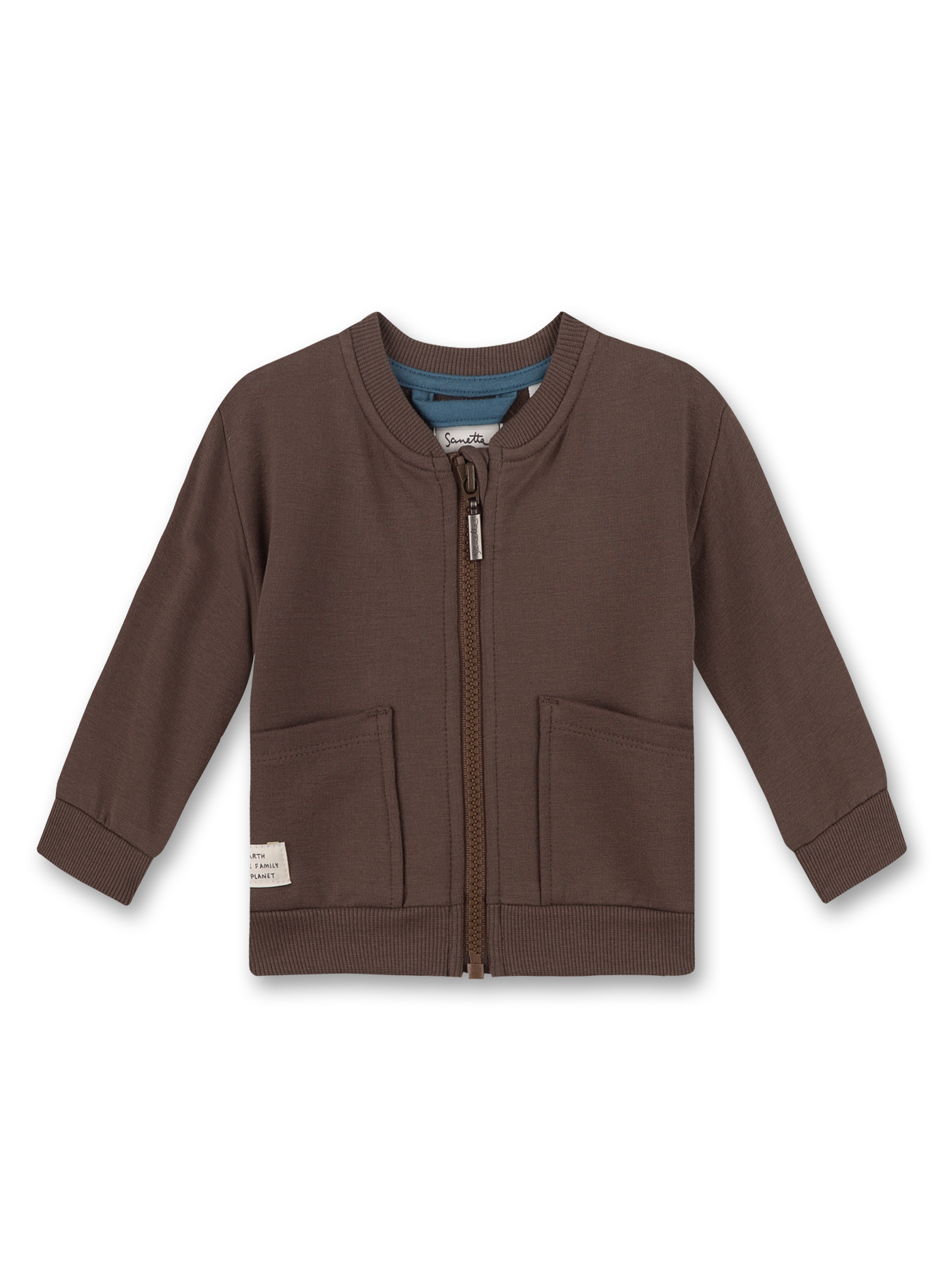 Jungen-Sweatjacke Braun