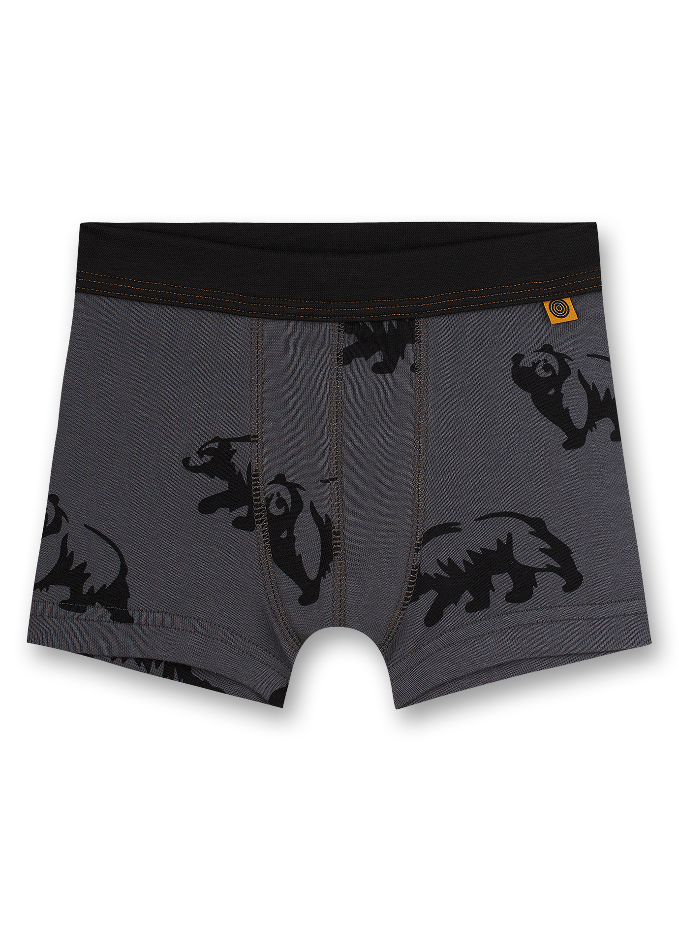 Jungen-Hipshorts Dunkelgrau Bear