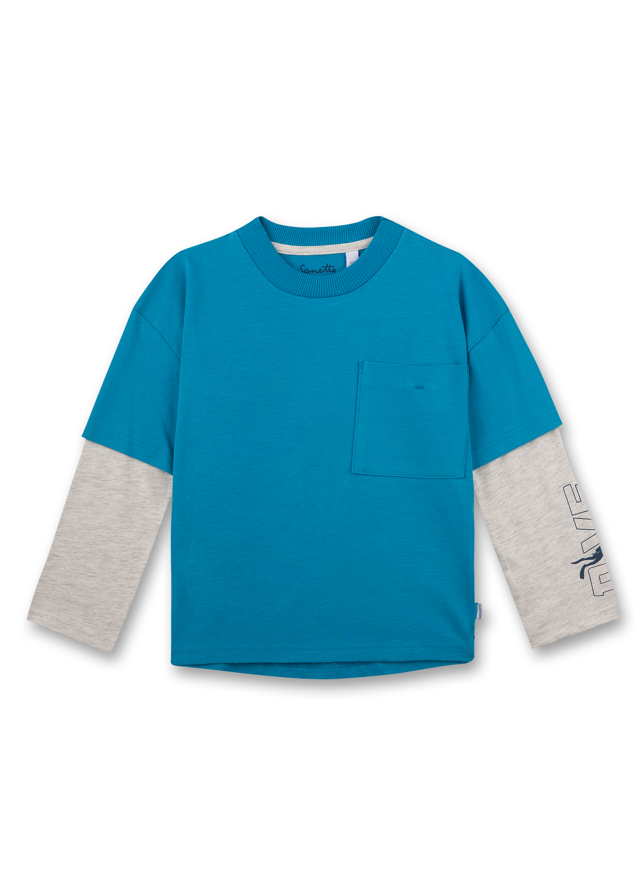 Jungen-Shirt langarm Blau