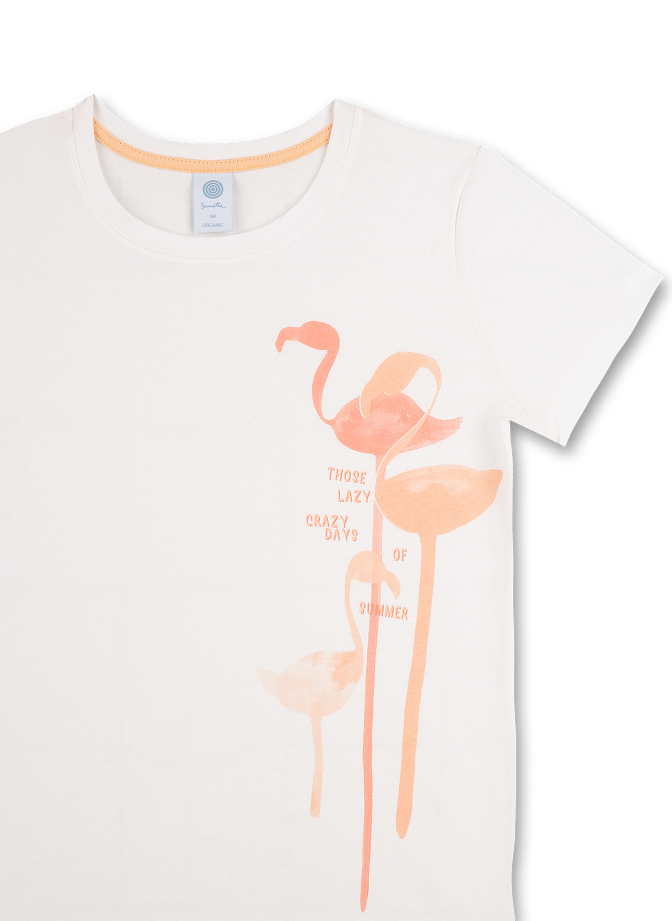 Mädchen-Schlafanzug kurz Off-White Fabulous Flamingo