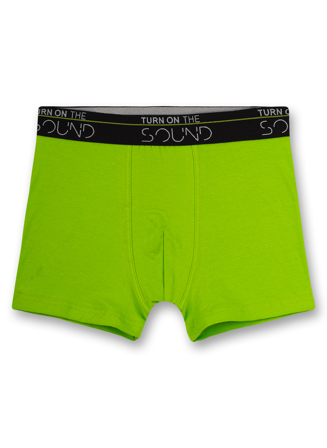 Jungen-Hipshorts (Dreierpack) Grau Schwarz und Neongrün