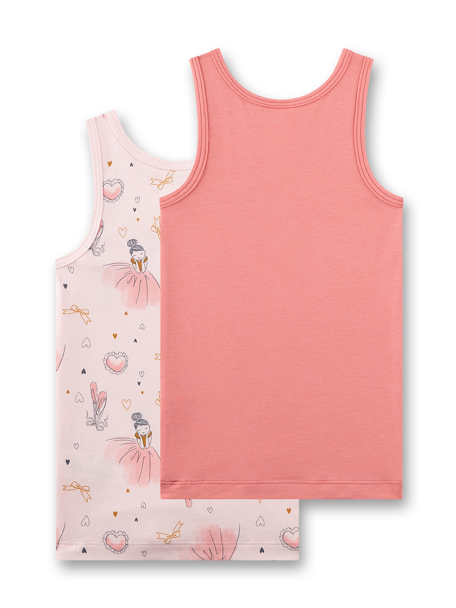 Unterhemden, Tanktop, Kinder, Rosa, Doppelpack