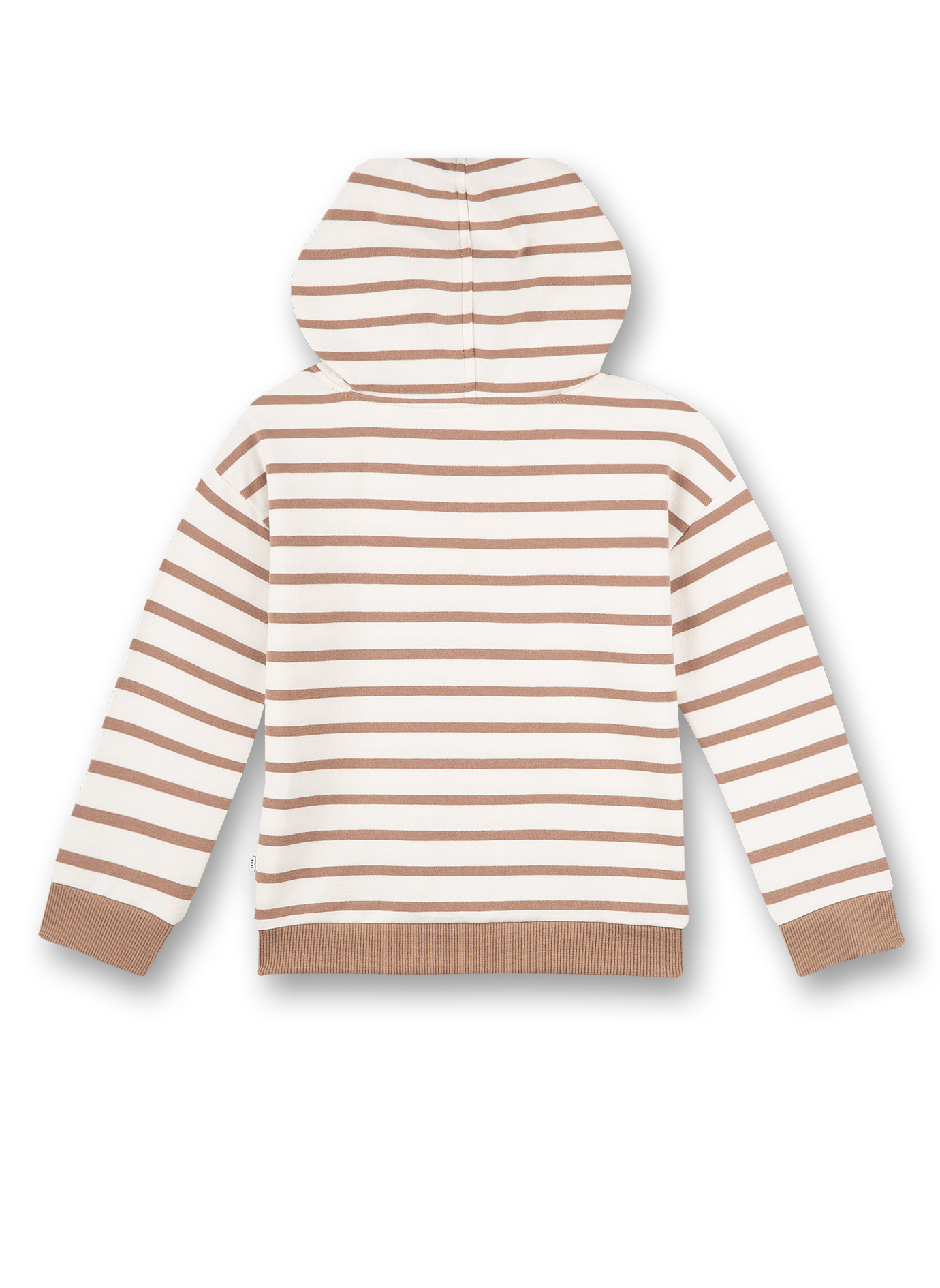 Jungen-Sweatshirt Braun Ringel