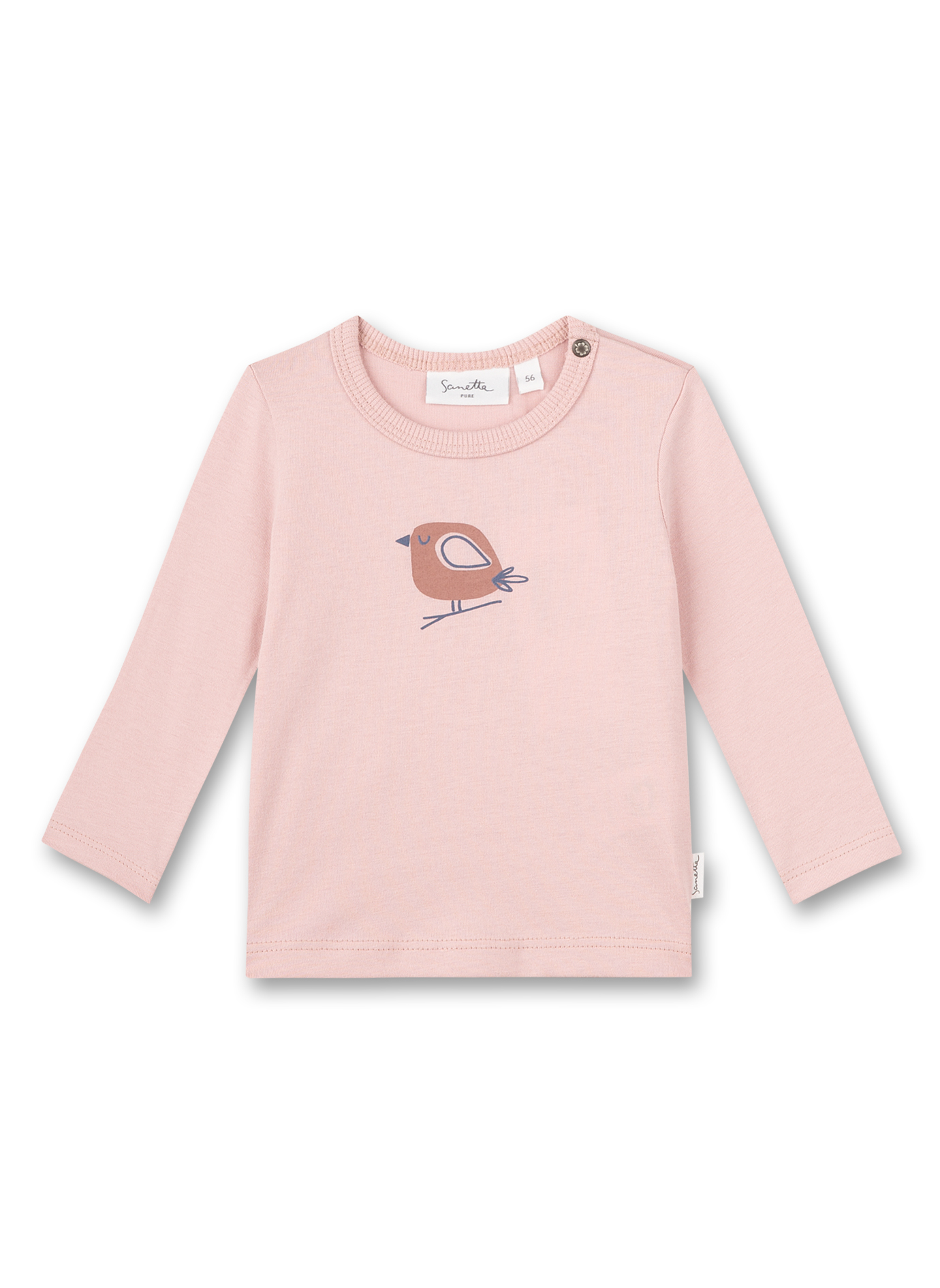 Mädchen-Shirt langarm Rosa