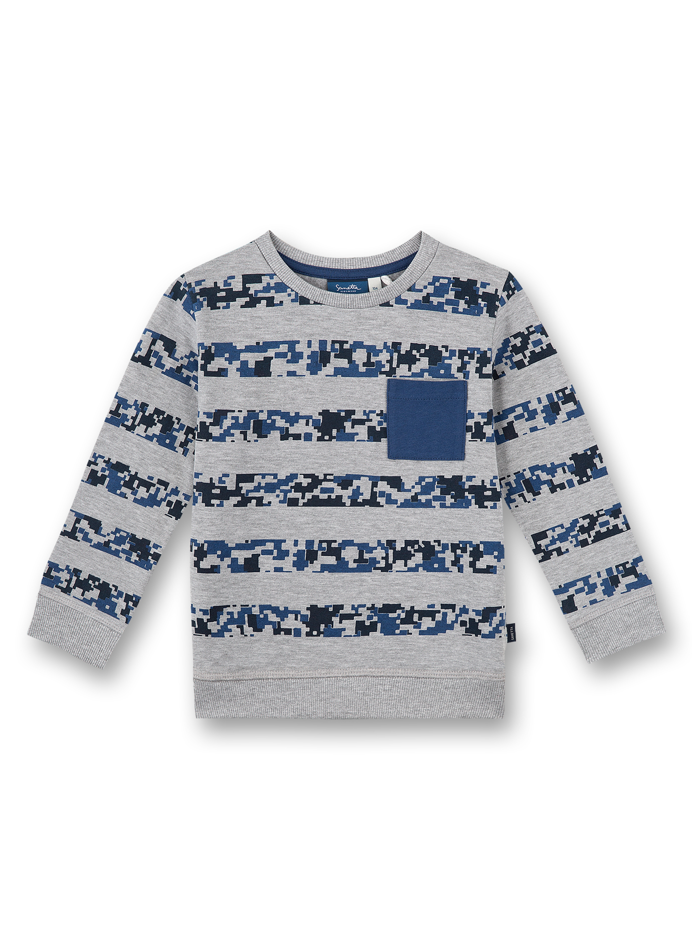 Jungen-Sweatshirt Graumelange Gamer