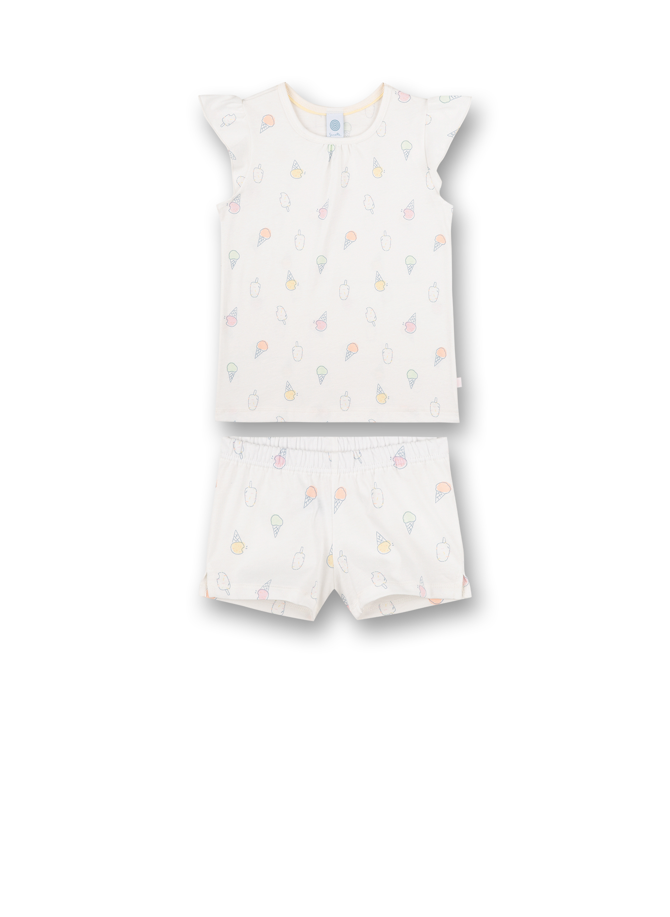 Mädchen-Schlafanzug kurz Off-White Sweet Summer