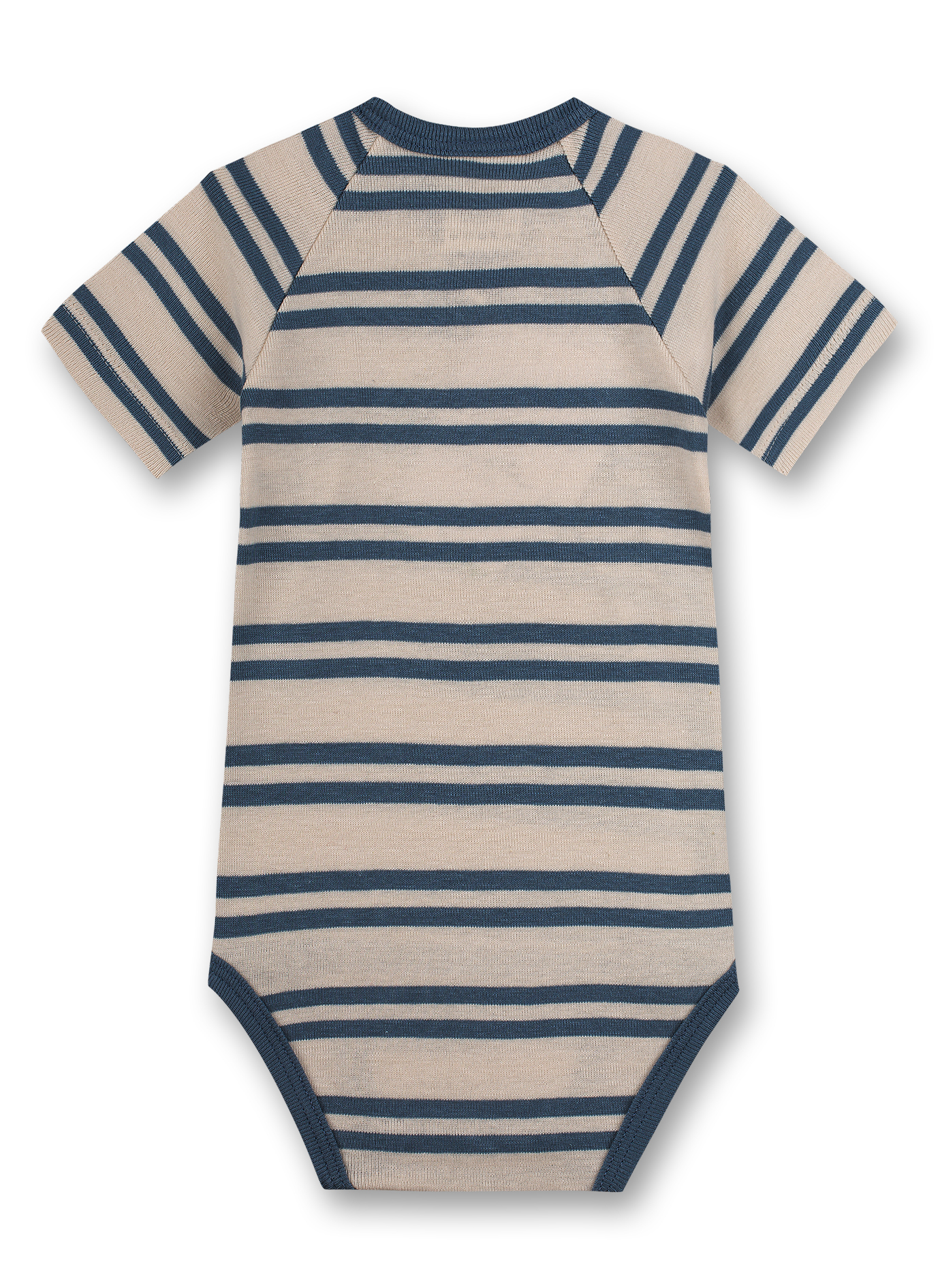 Wickelbody kurzarm Blau Ringel