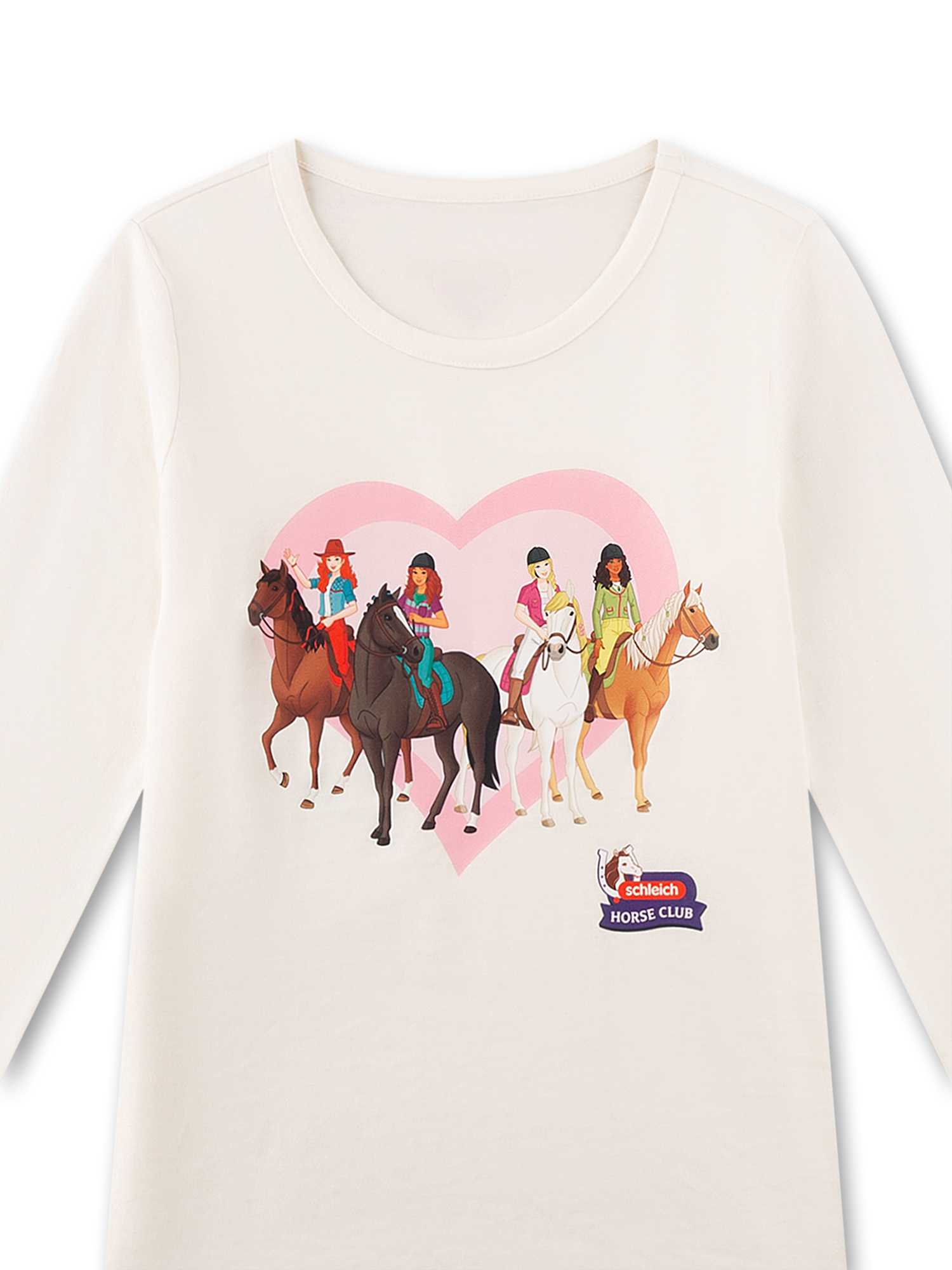Kinder Langarm-Shirt beige Horse Club