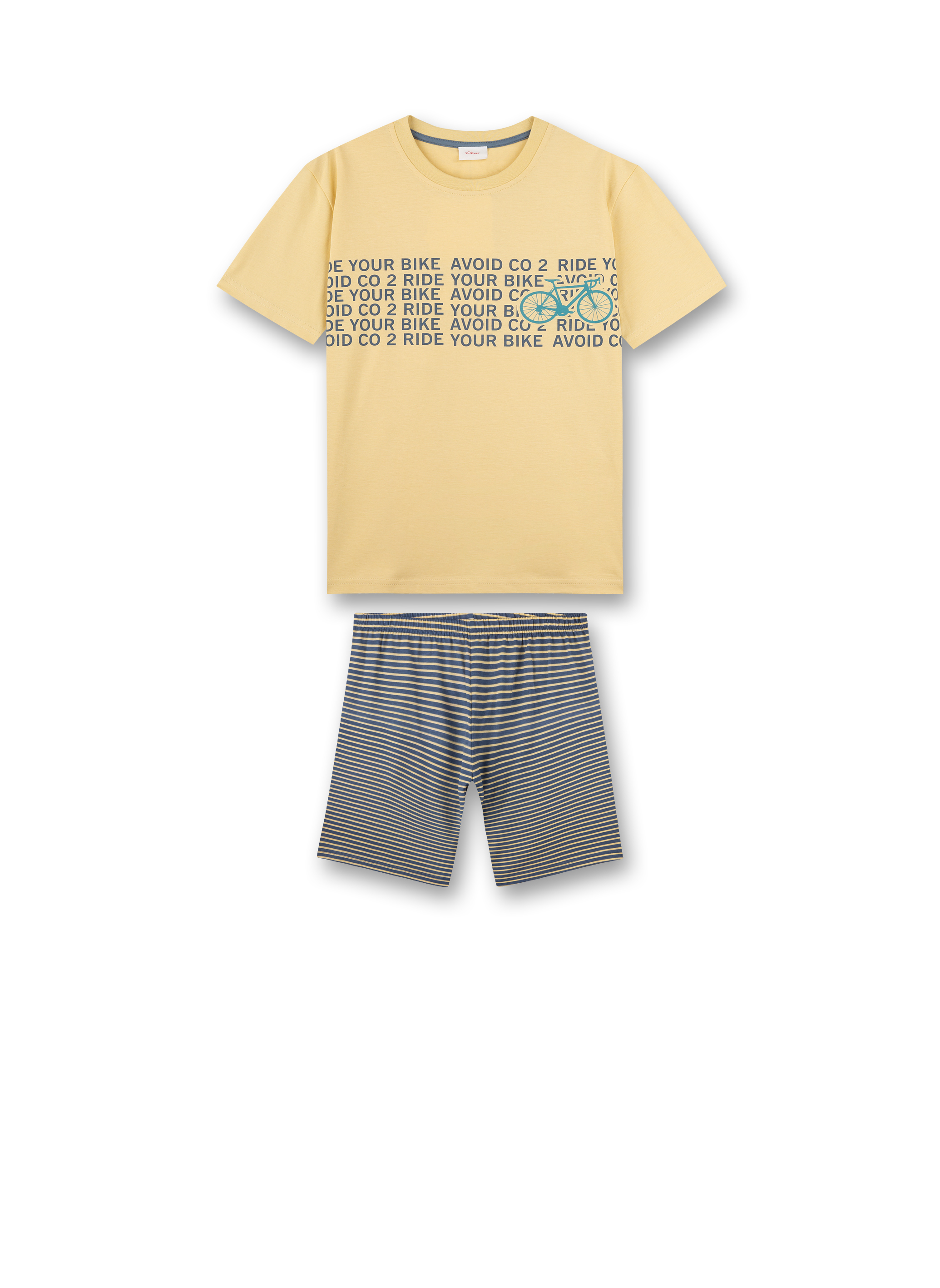 Jungen-Schlafanzug kurz Orange