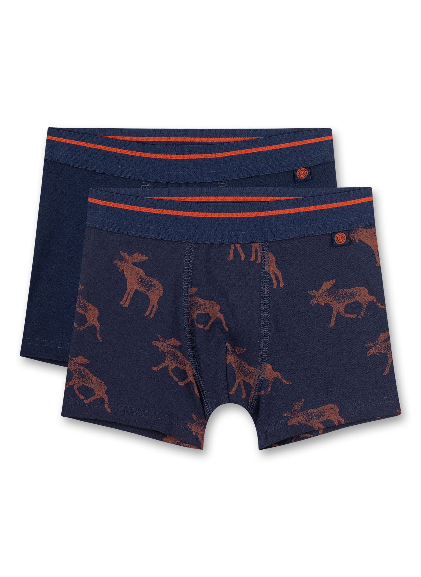 Jungen-Hipshorts (Doppelpack) Dunkelblau